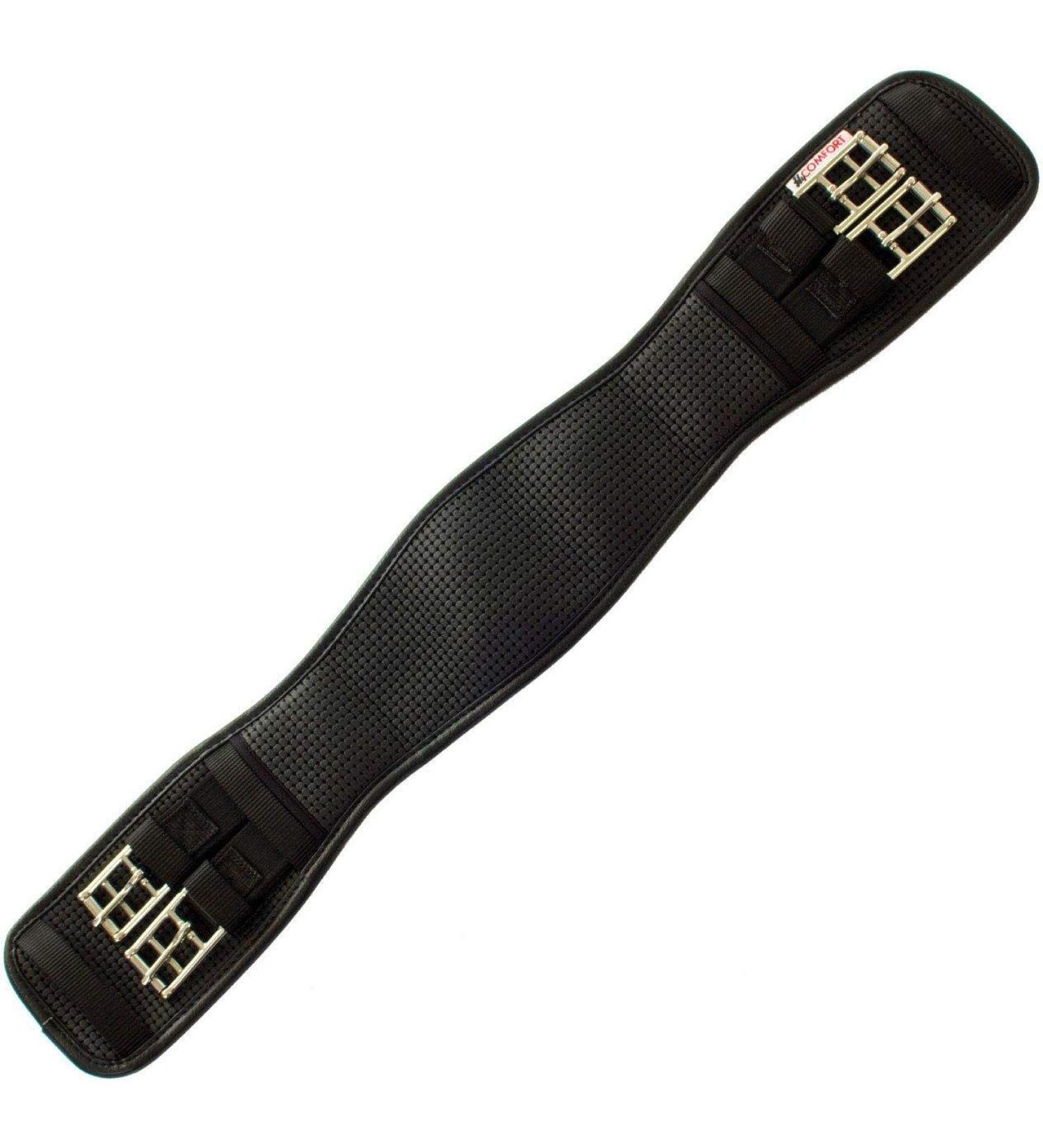 Hy Comfort Waffle Dressage Girth Black - Elastic Both Ends Black 34 Inch