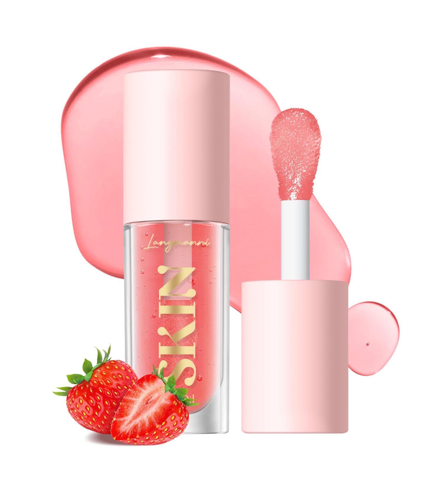 Jolilab Strawberry Lip Oil Primer - Hydrating, Plumping Gloss for Dry Lips - Buy Online on GoSupps.com