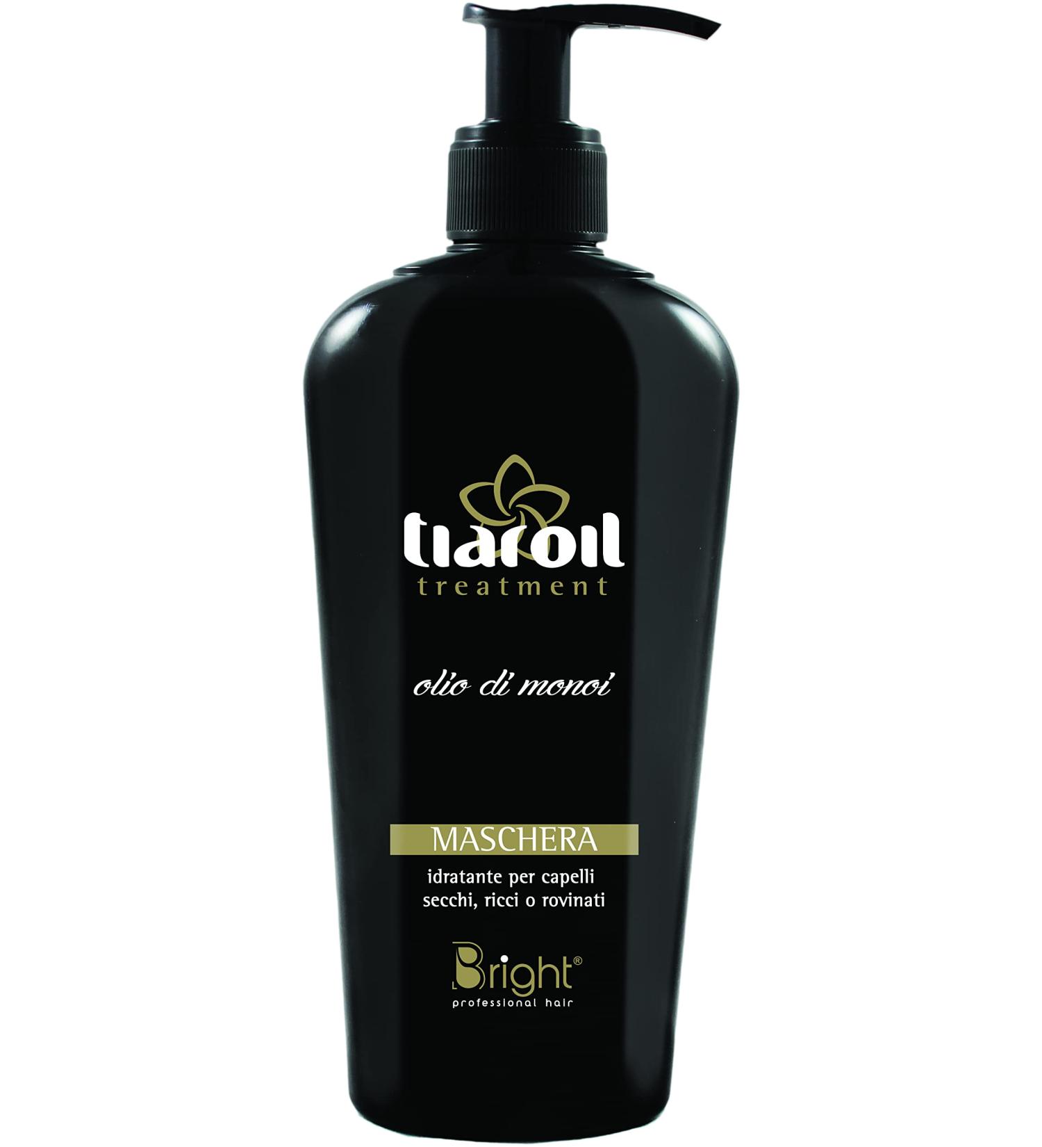 BRIGHT PROFESSIONAL HAIR Tiaroil Moisturizing Mask for Dry Curly and Damaged Hair with Monoi Oil 250ml - Buy Online on GoSupps.com