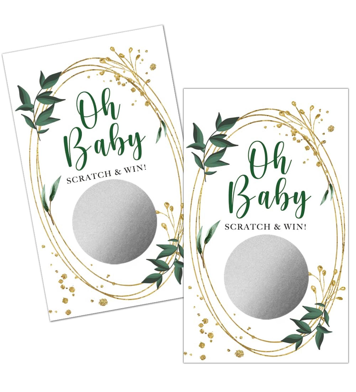 Hafhue 50 Pack Watercolor plantsBlank Gift Certificate Scratch Off Cards for Small Business Spa Beauty Makeup Hair Salon Bridal Shower Baby Shower Country Wedding Wedding Shower Ideas (Oh Baby) - Buy Online on GoSupps.com