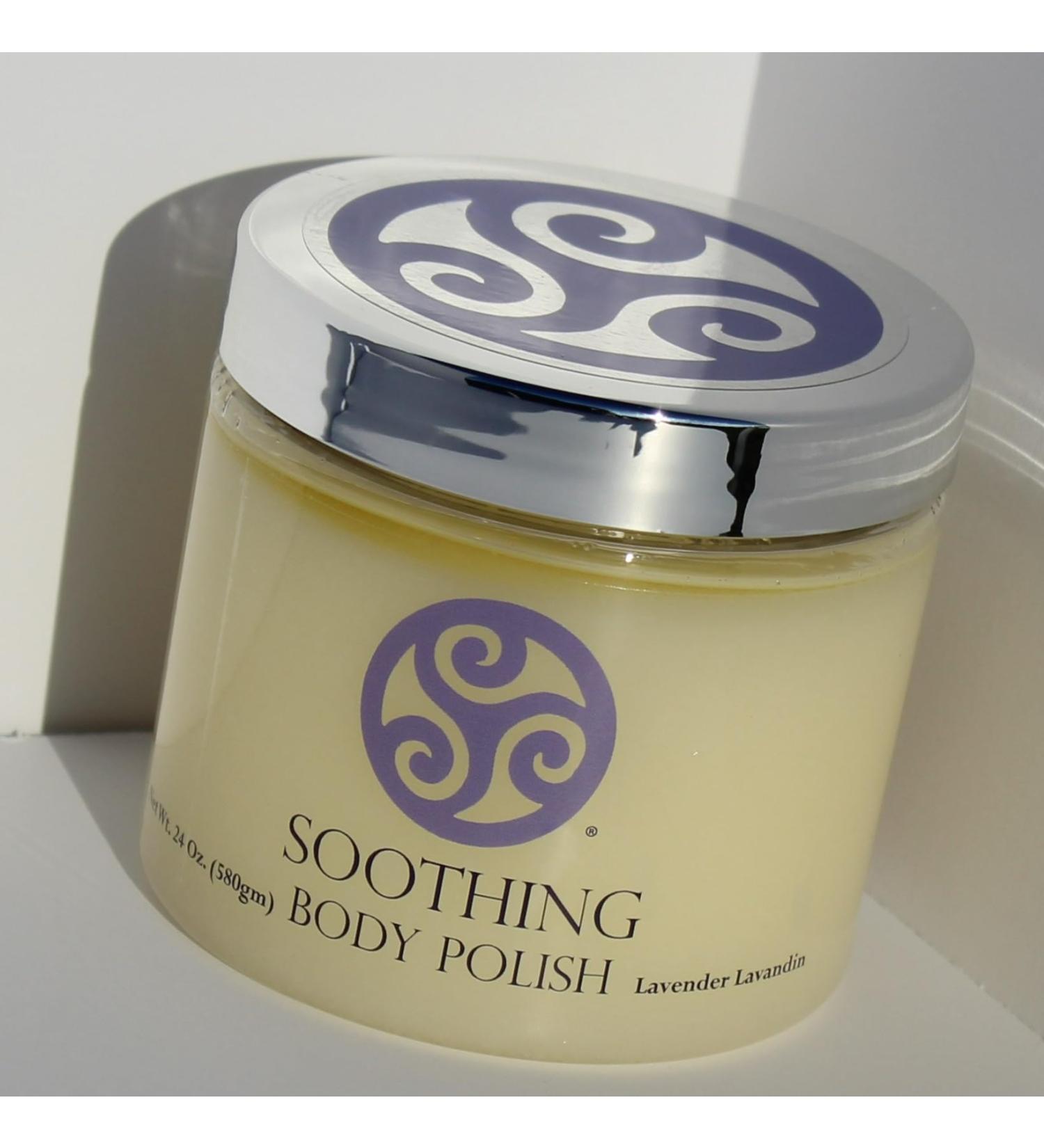 Trillium Body Polish - Natural Salt Scrub - Lavender Lavandin - 24oz