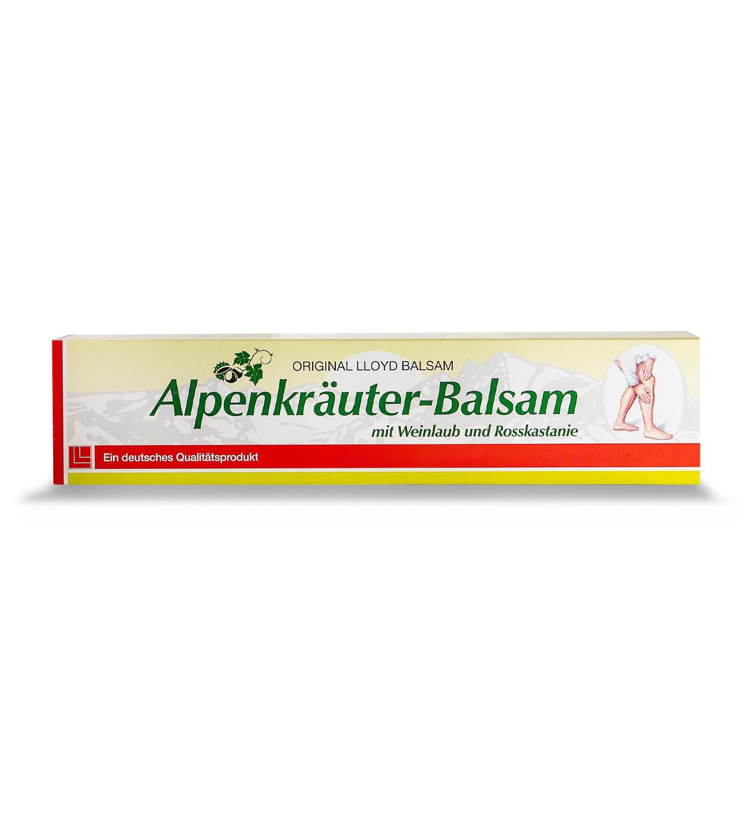 Alpine Herbs Balm with Vine Leaves & Horse Chestnut - Pain Relief Ointment - Original Alpine Emulsion - Buy Online on GoSupps.com