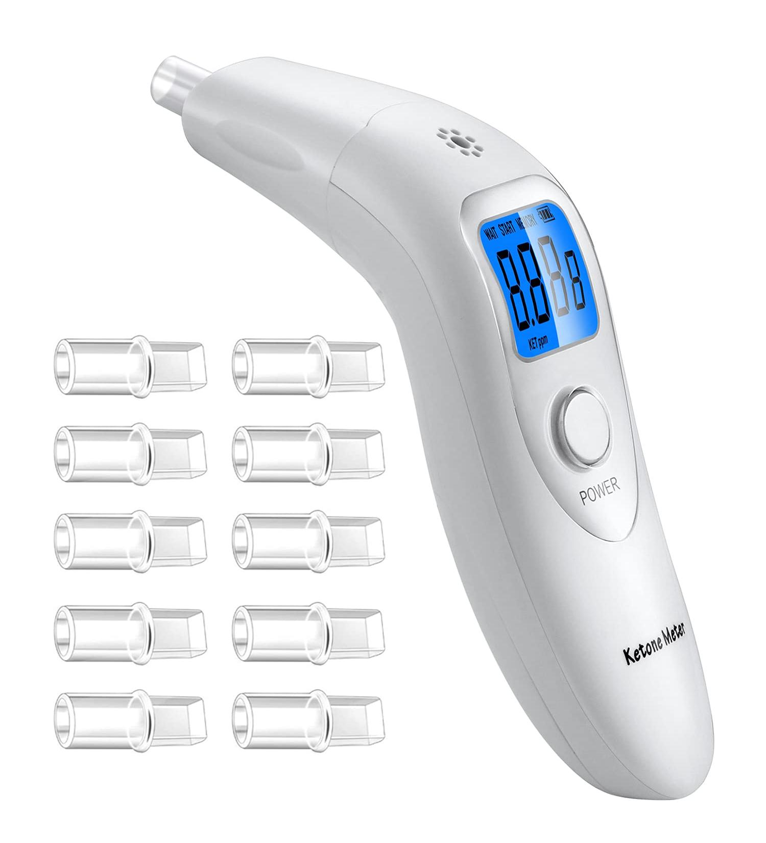 Portable Ketone Breath Meter - Ketosis Analyzer for Accurate Ketosis Testing in White - Buy Online on GoSupps.com