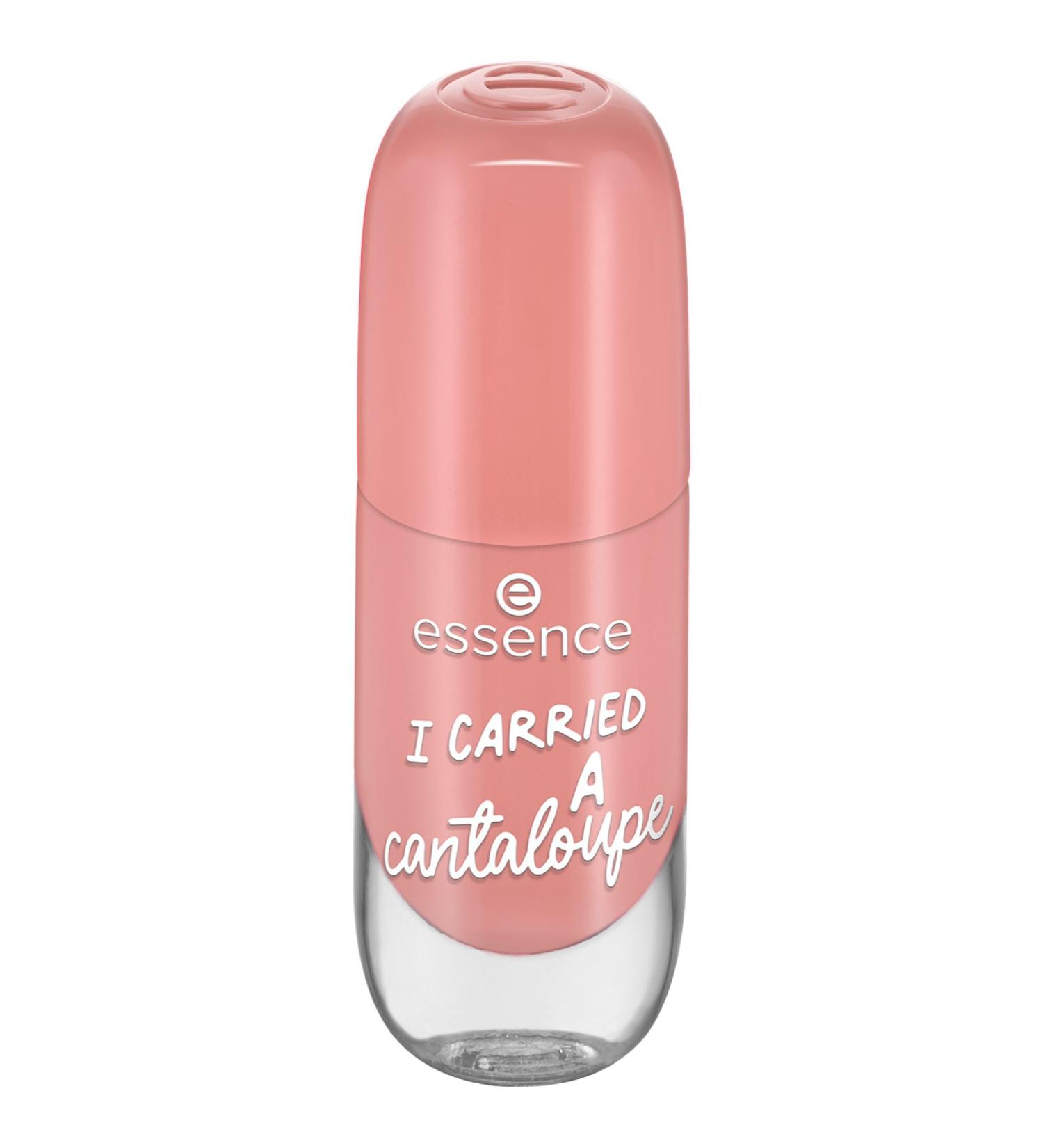 Essence Cosmetics Gel Nail Color Gellack Nailack No. 50 I Carried a Cantaloupe Orange Long -lasting color -intensive gelig glossy without acetone vegan microplastics particles free (8ml)