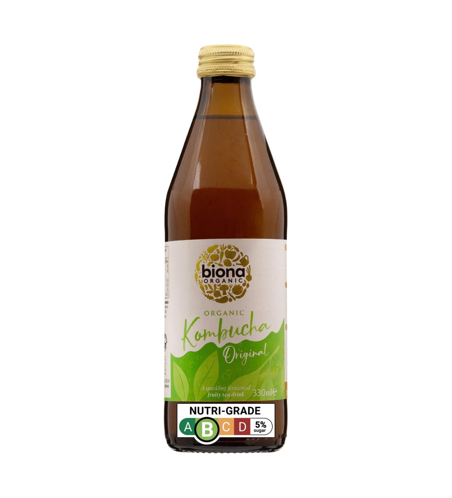 Biona Organic Kombucha Original 330ml - Buy Now for a Refreshing Wellness Boost - Buy Online on GoSupps.com