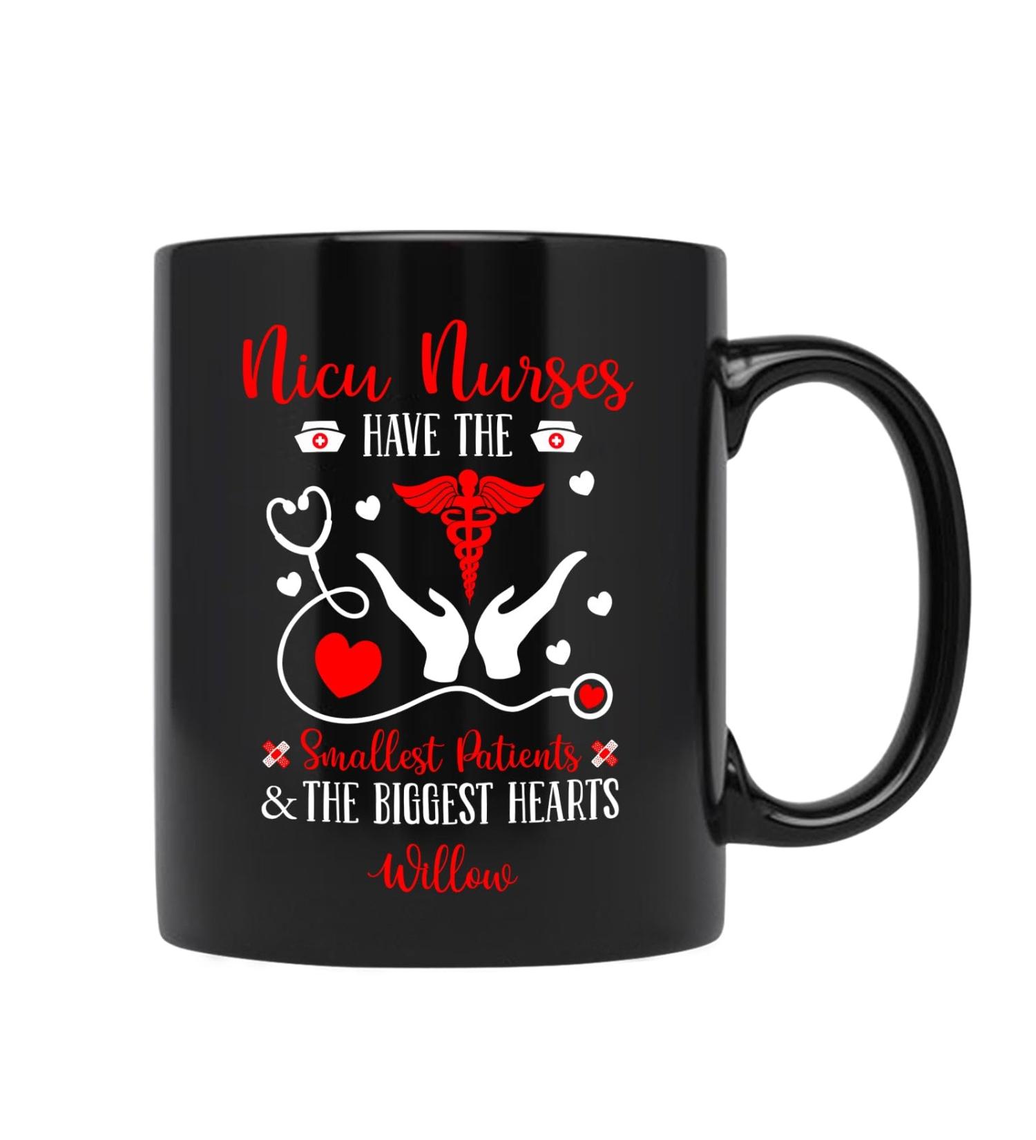 Personalized NICU Nurse Mugs | Custom Neonatal Nurse Coffee Cups | Unique RN Gifts | 11oz & 15oz Ceramic Mugs - Buy Online on GoSupps.com