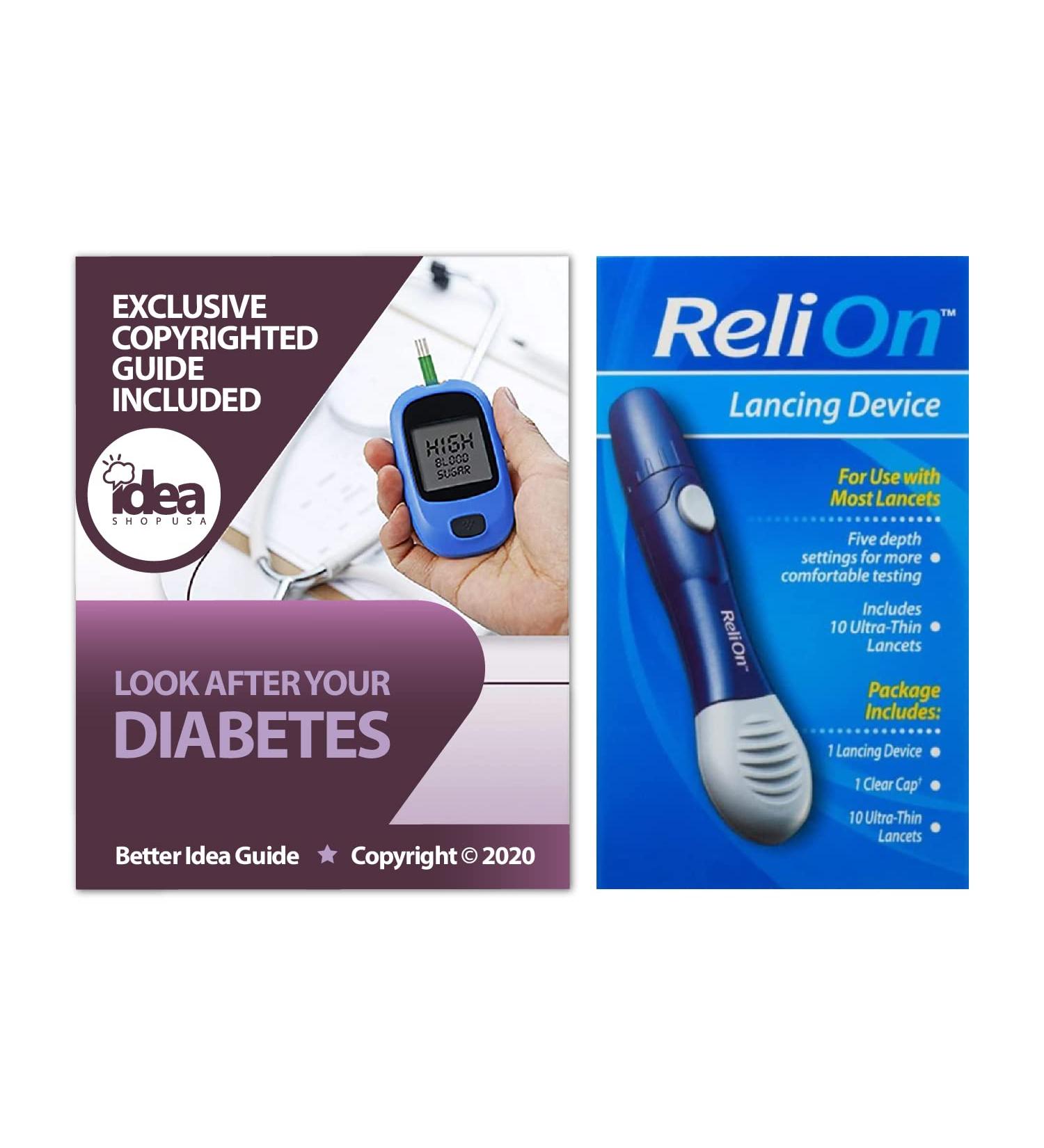 ReliOn Lancing Device: Ultimate Diabetes Care Guide with 10 Ultra-Thin Lancets - Buy Online on GoSupps.com