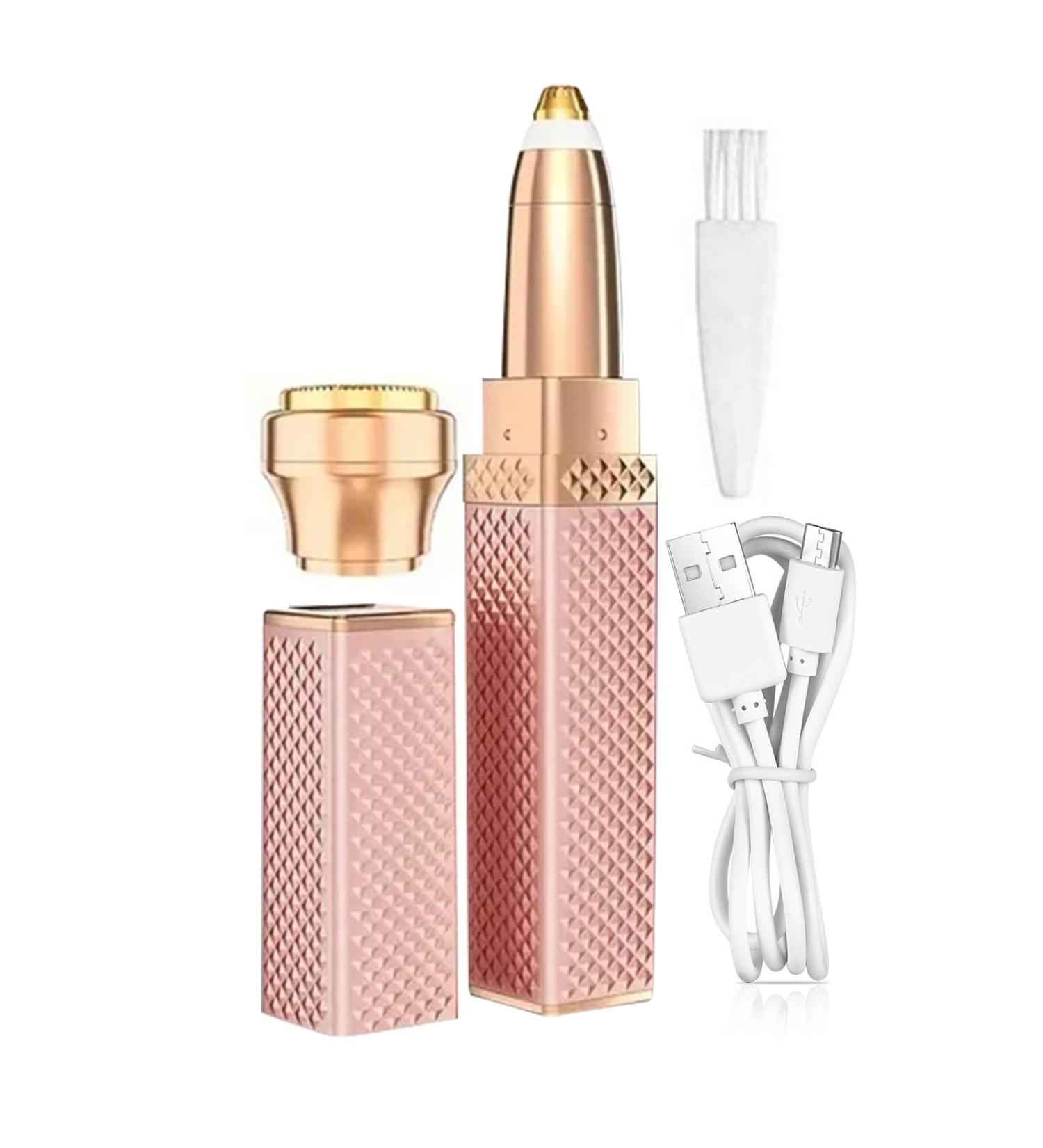 Women Body Electric Shaver - Electric Women Underarms and Legs 2-in-1 Shaver | Rechargeable Face Shaver for Eyebrow Trimming for Traveling Dormitory Pink - Buy Online on GoSupps.com