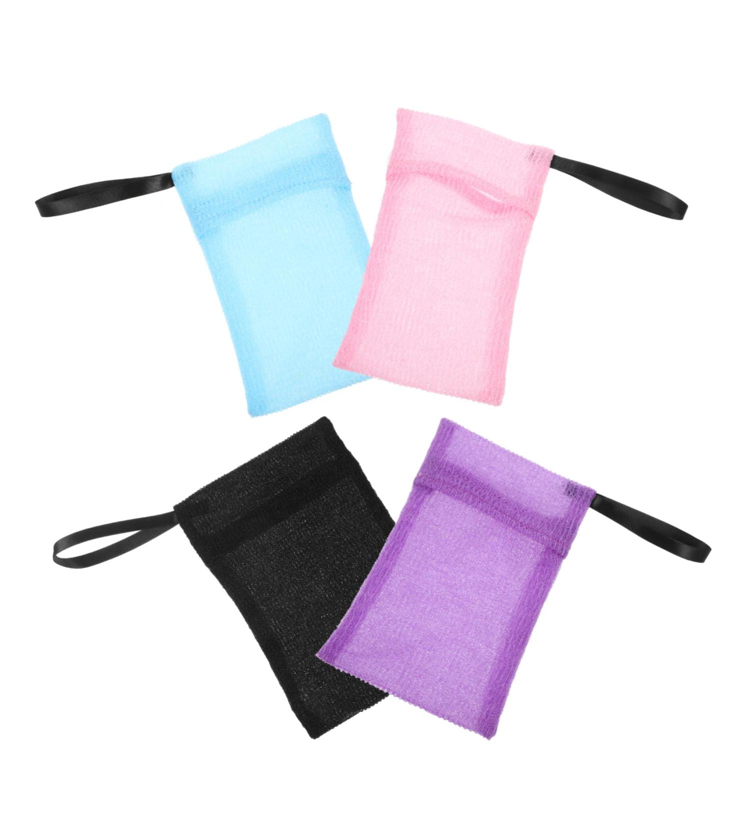 Healeved 4pcs Soap Bag Soap Net Soap Pouch for Shower Bar Soap Pouch Shampoo Bar Pouch Soap Holder Nylon - Buy Online on GoSupps.com