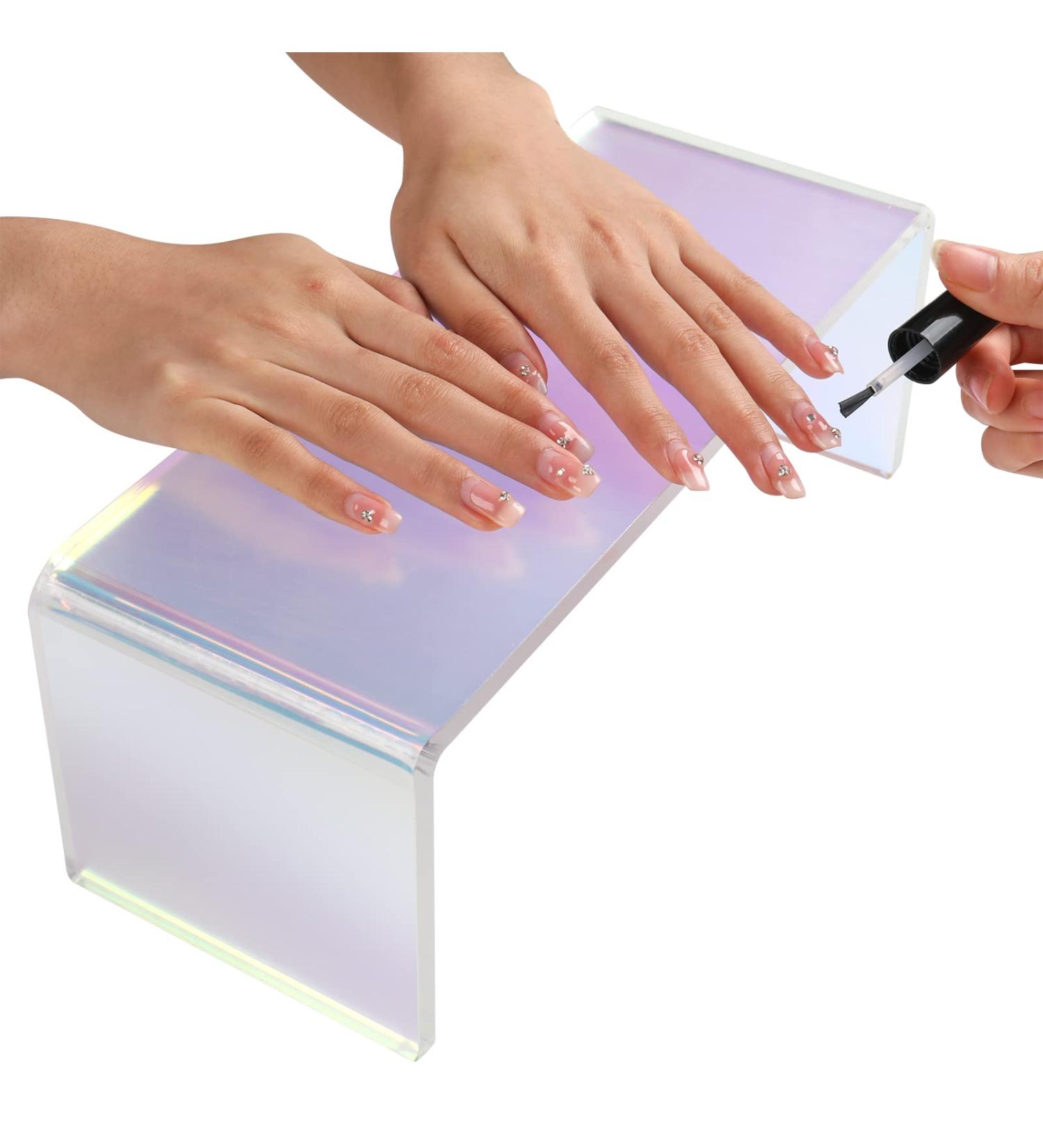 CHENYIYI Aurora Transparency Acrylic Nail Arm Rest Cushion - Professional Manicure Tool - Buy Online on GoSupps.com