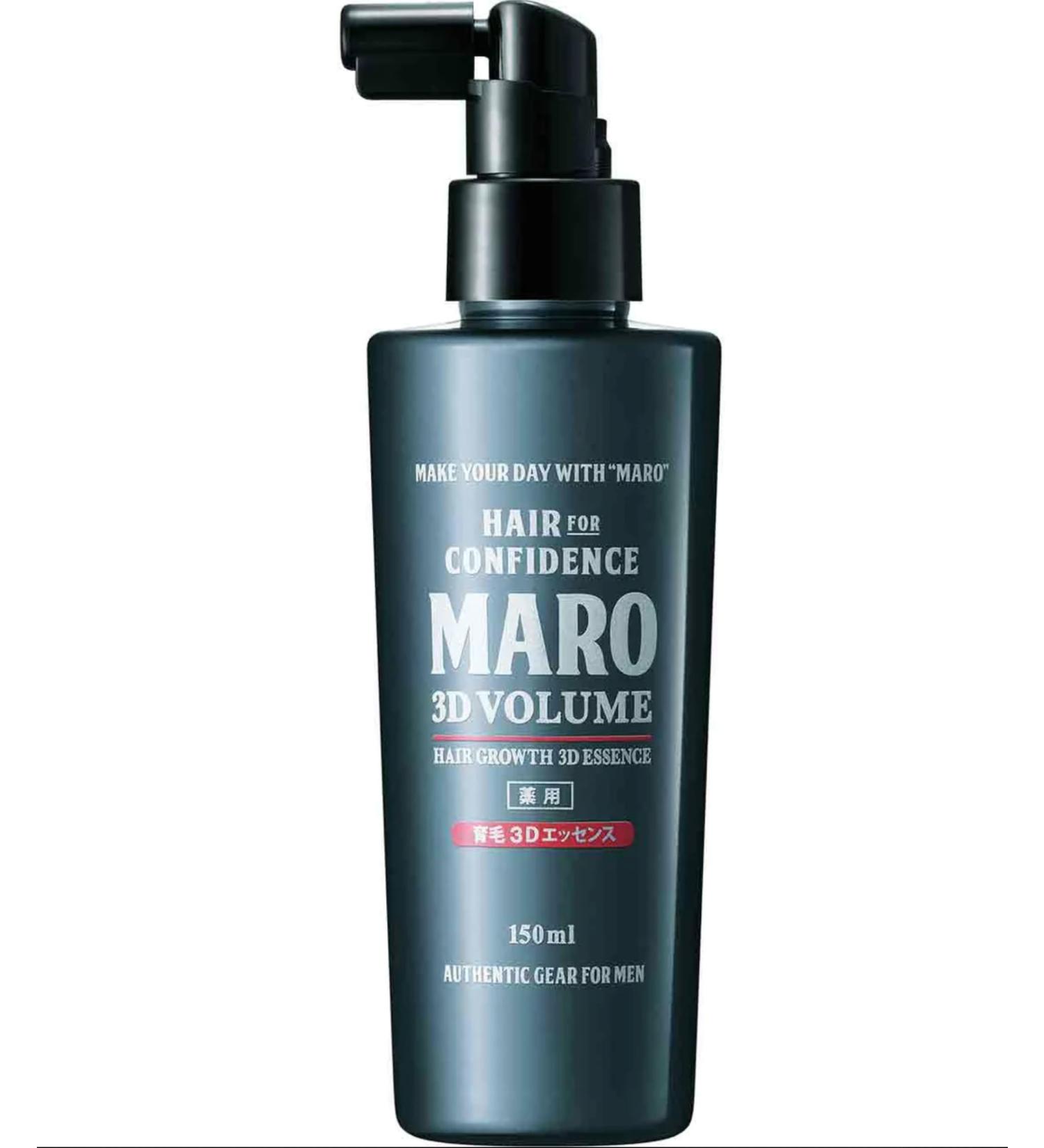 MARO 3D Volume Hair Growth Essence Spray - Japanese Leave-In Conditioning for Thick Strong Hair - 5 oz / 150 ml - Boost Volume & Follicle Protection - Buy Online on GoSupps.com