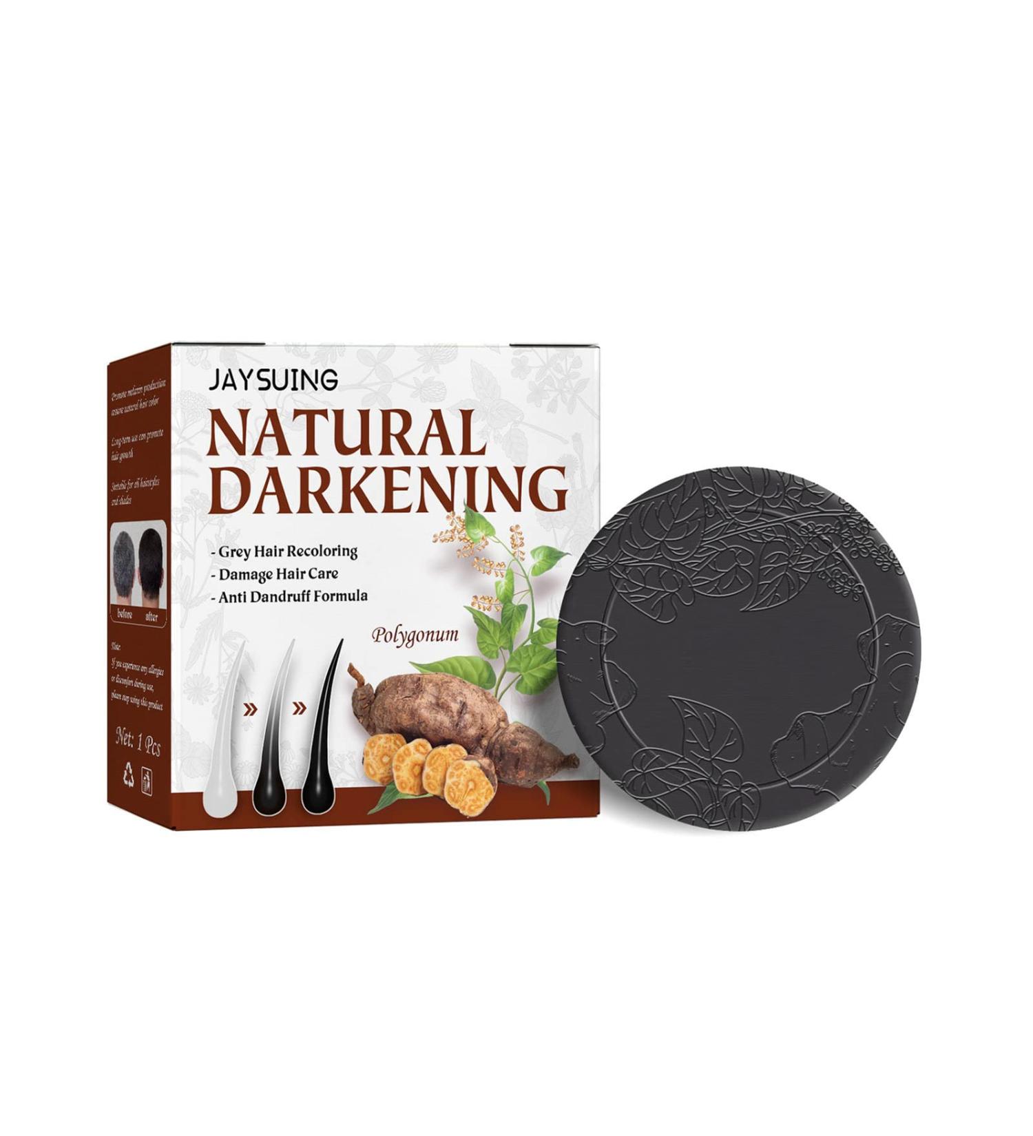 organic gray reverse shampoo natural organic conditioner soap hair coloring shampoo Polygonum Multiflorum shampoo soli shampoo(1/3/5pcs) - Buy Online on GoSupps.com