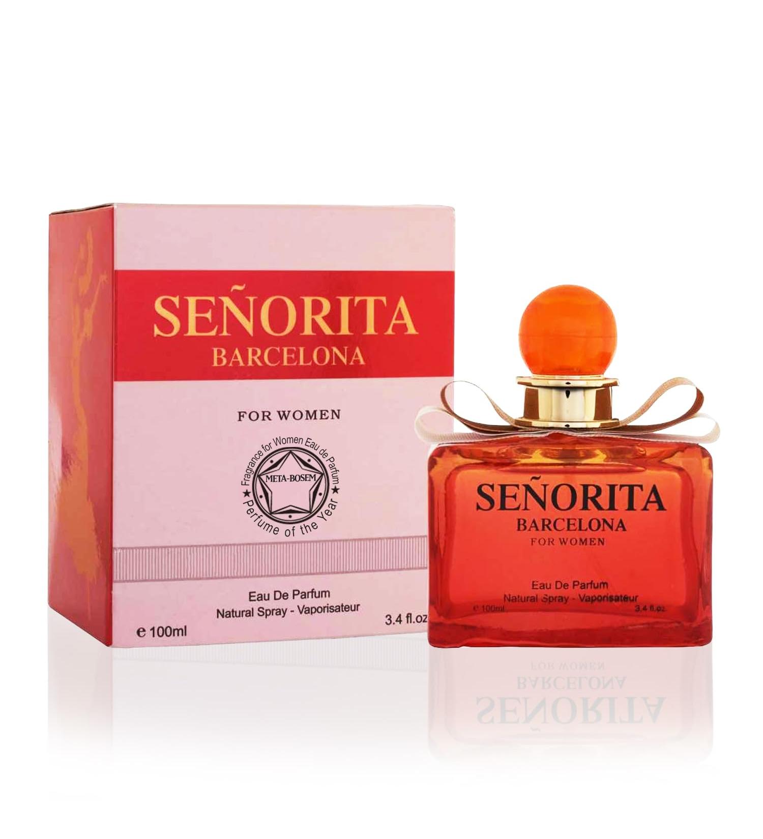 META-BOSEM Senorita Bacenola Elegant Perfume for Women - Fresh Rose Fragrance Sweet Scents for Ladies Eau de Parfum Spray - Fruity Floral Notes 3.4 Fl Oz/100Ml