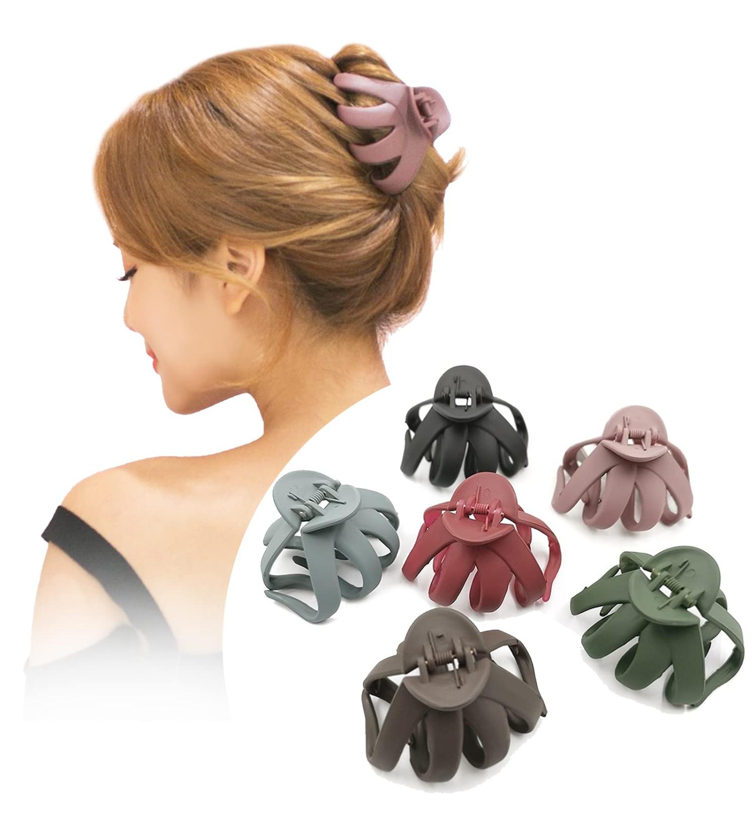 Xiaozhifu 6-Piece Hair Clips Set for Women & Girls - Perfect for Thick Hair - Stylish & Durable - Buy Online on GoSupps.com