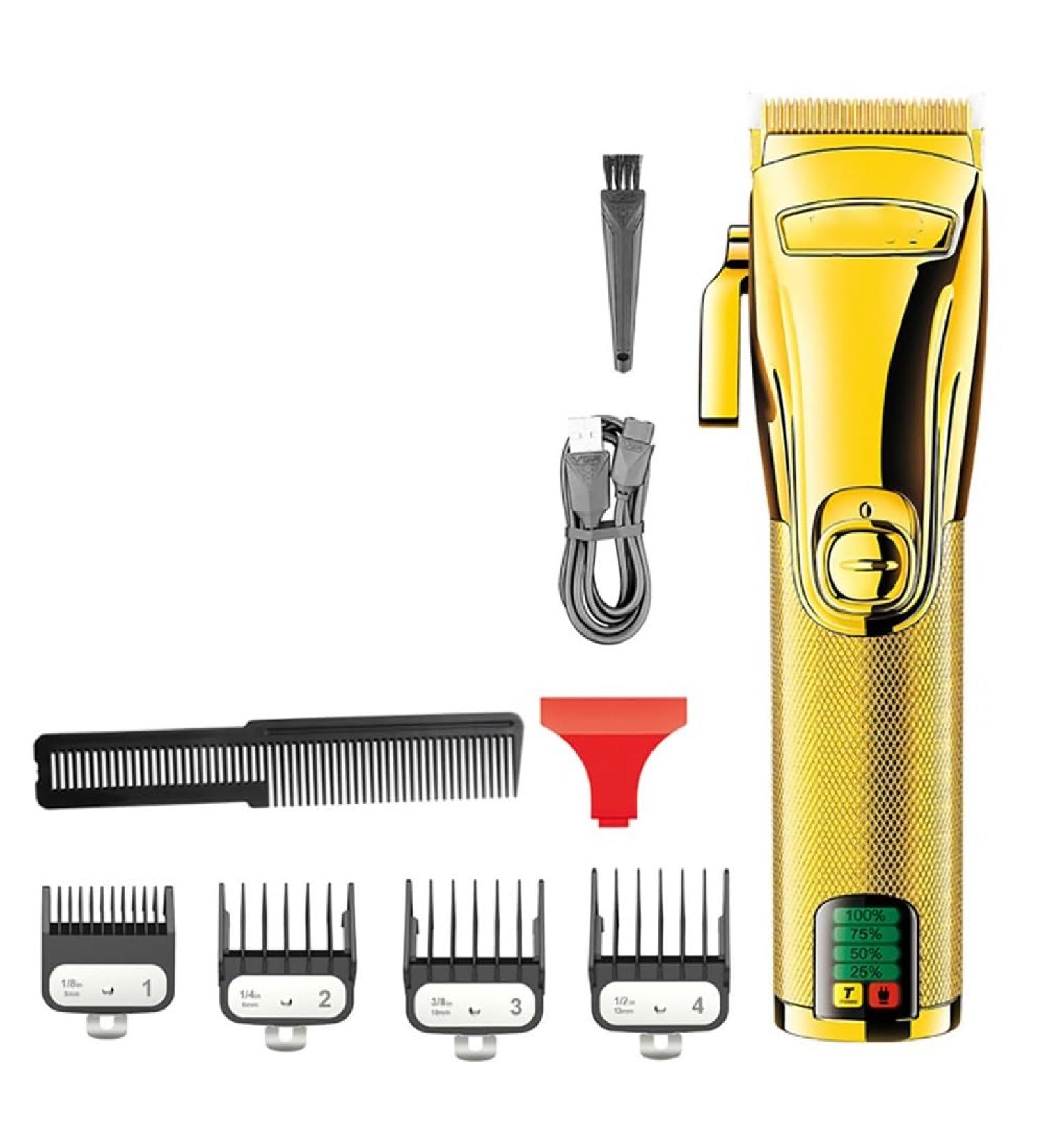 Professional Hair Clipper for Men | Rechargeable LED Adjustable Hair Trimmer | 2500mAh Battery Electric Haircut Device - Buy Online on GoSupps.com