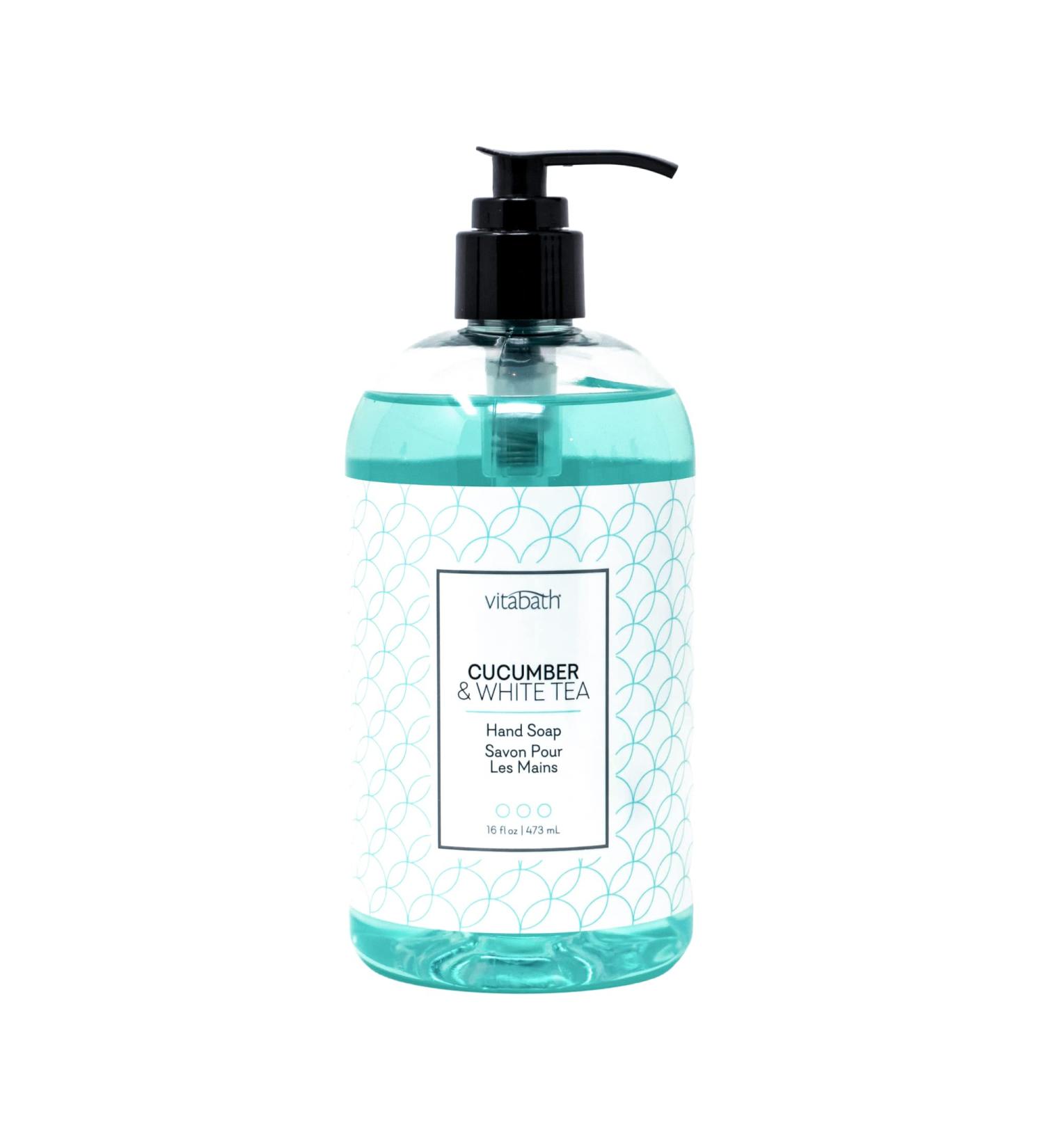 Buy Vitabath Cucumber & White Tea Hand Soap - Nourishing Botanicals Cruelty-Free Gluten-Free Paraben-Free - 16 oz International Shipping - Buy Online on GoSupps.com