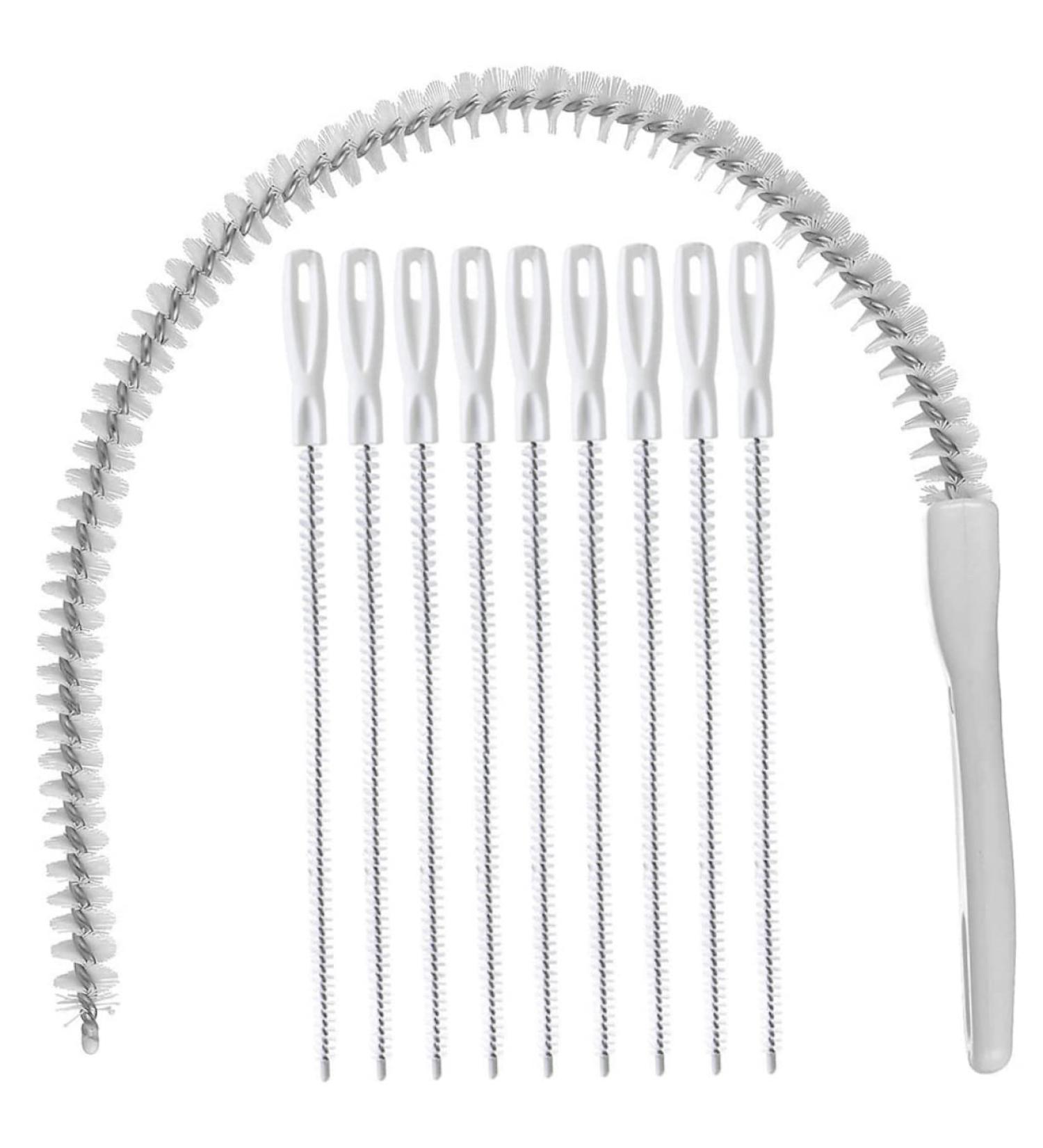 10pcs Sink Snake Drain Cleaning Sticks - Hair Catcher & Remover Tool for Effortless Drain Maintenance - Buy Online on GoSupps.com