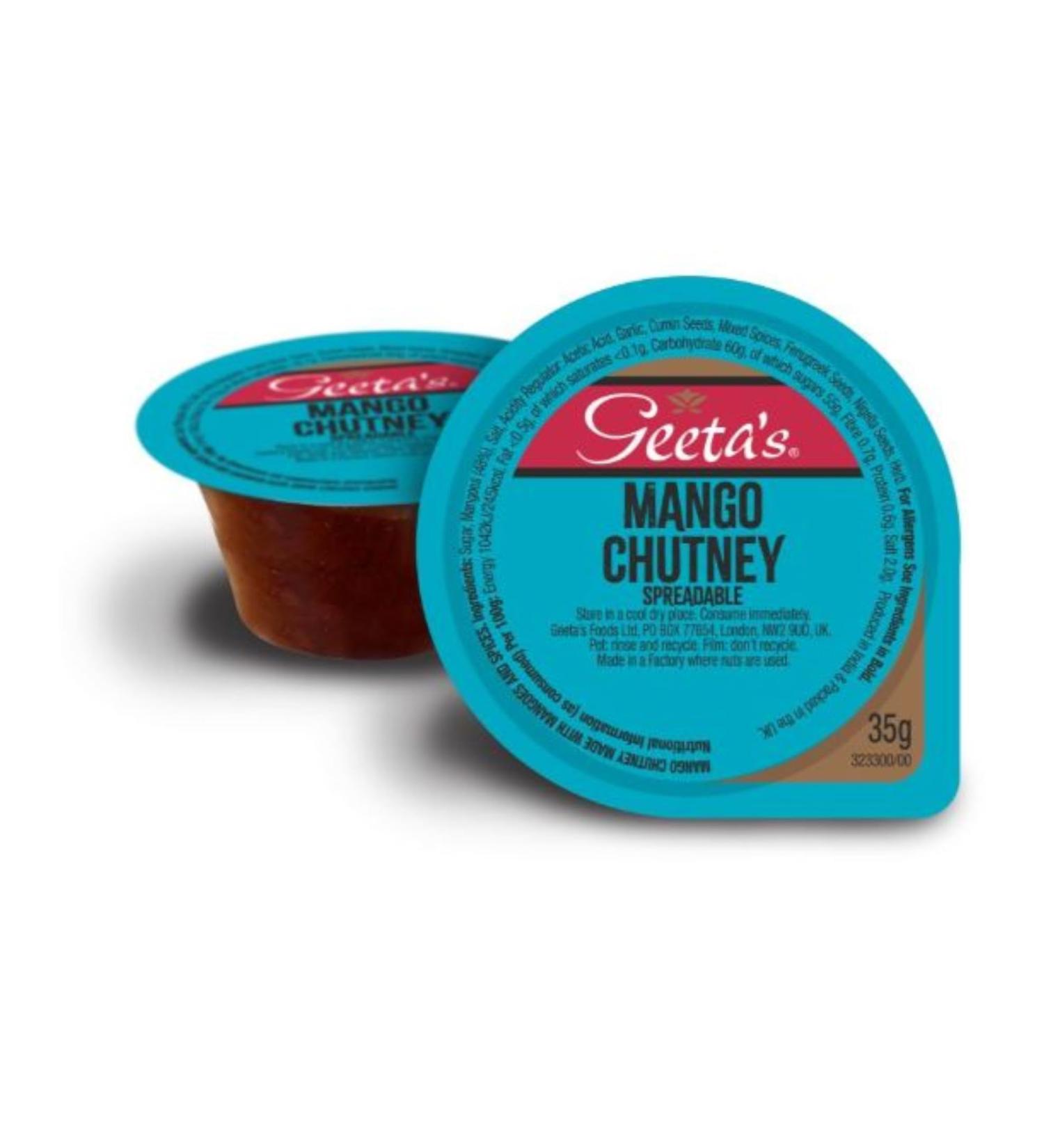 Geeta's Spreadable Mango Chutney 50x35g - Buy Online on GoSupps.com