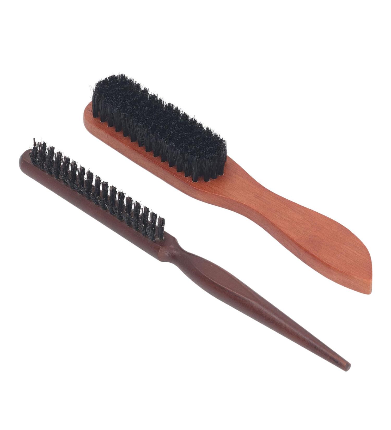2 Piece Beard Brush Set - Boar Bristle & Teasing Brush for Men | Best Beard Care Tools - International Shipping Available - Buy Online on GoSupps.com