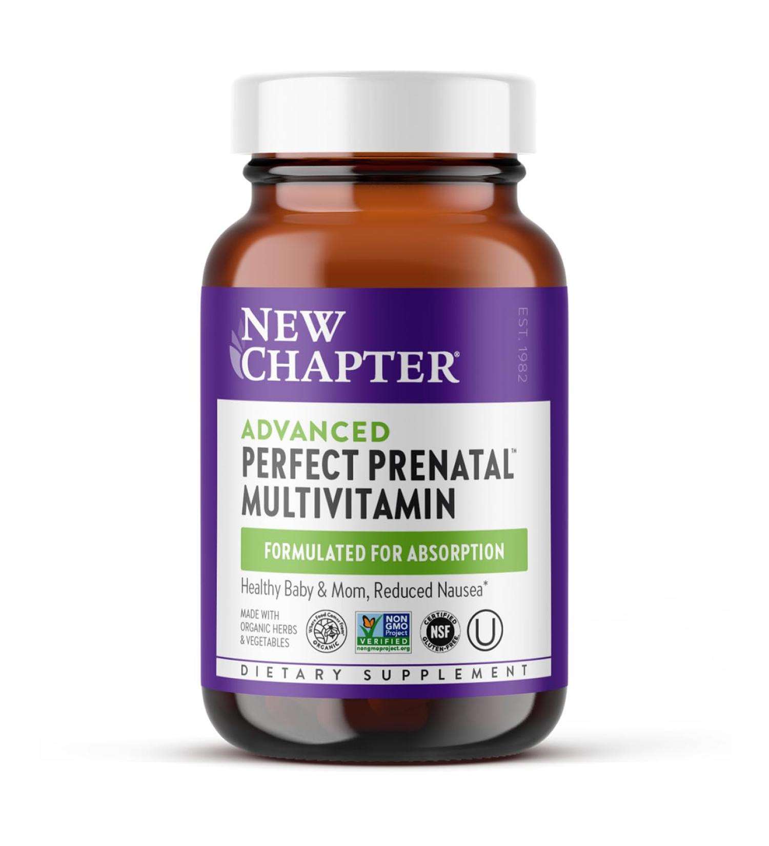 Perfect Prenatal 96 Tablets Brand: NewChapter - Buy Online on GoSupps.com