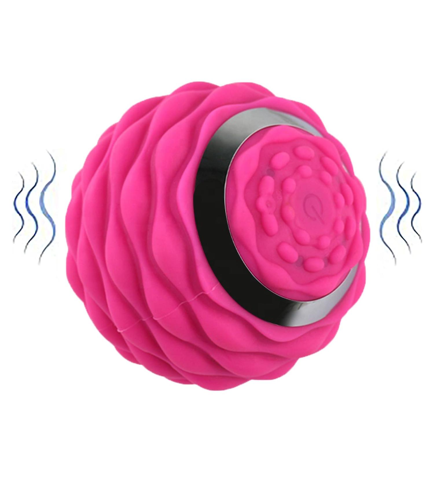 Mjlomj Vibrating Massage Ball - Deep Tissue Trigger Point Muscle Relief | Electric Fascia Ball for Myofascial Relaxation (10x12.5cm) - Perfect for Back Arm Leg & Buttock Massage - Buy Online on GoSupps.com