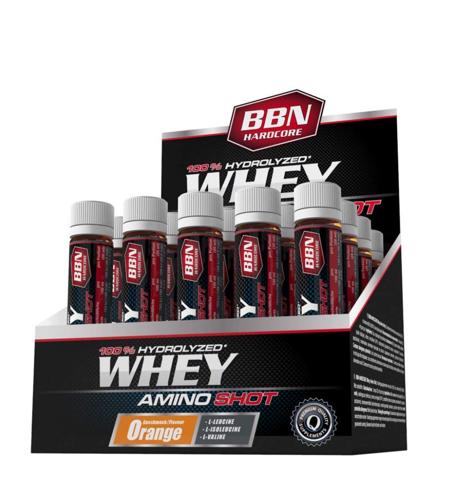 2 x Best Body Nutrition Hardcore Whey Amino Shot 20x25ml ampoules (pack of 2)