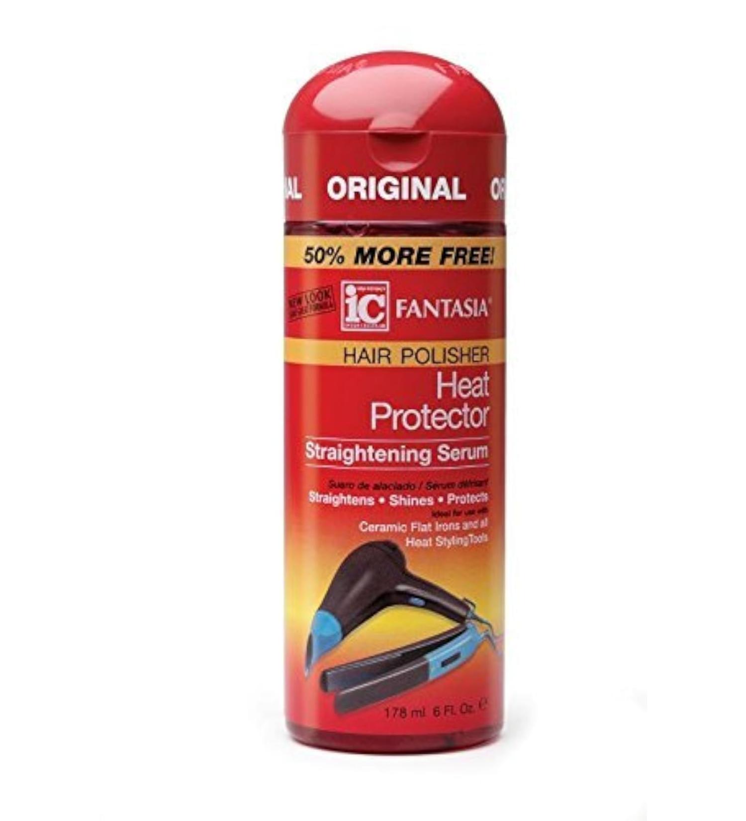 Fantasia Heat Protector Straightening Serum 6 oz - Best Hair Protection for Smooth Frizz-Free Style | International Shipping Available - Buy Online on GoSupps.com