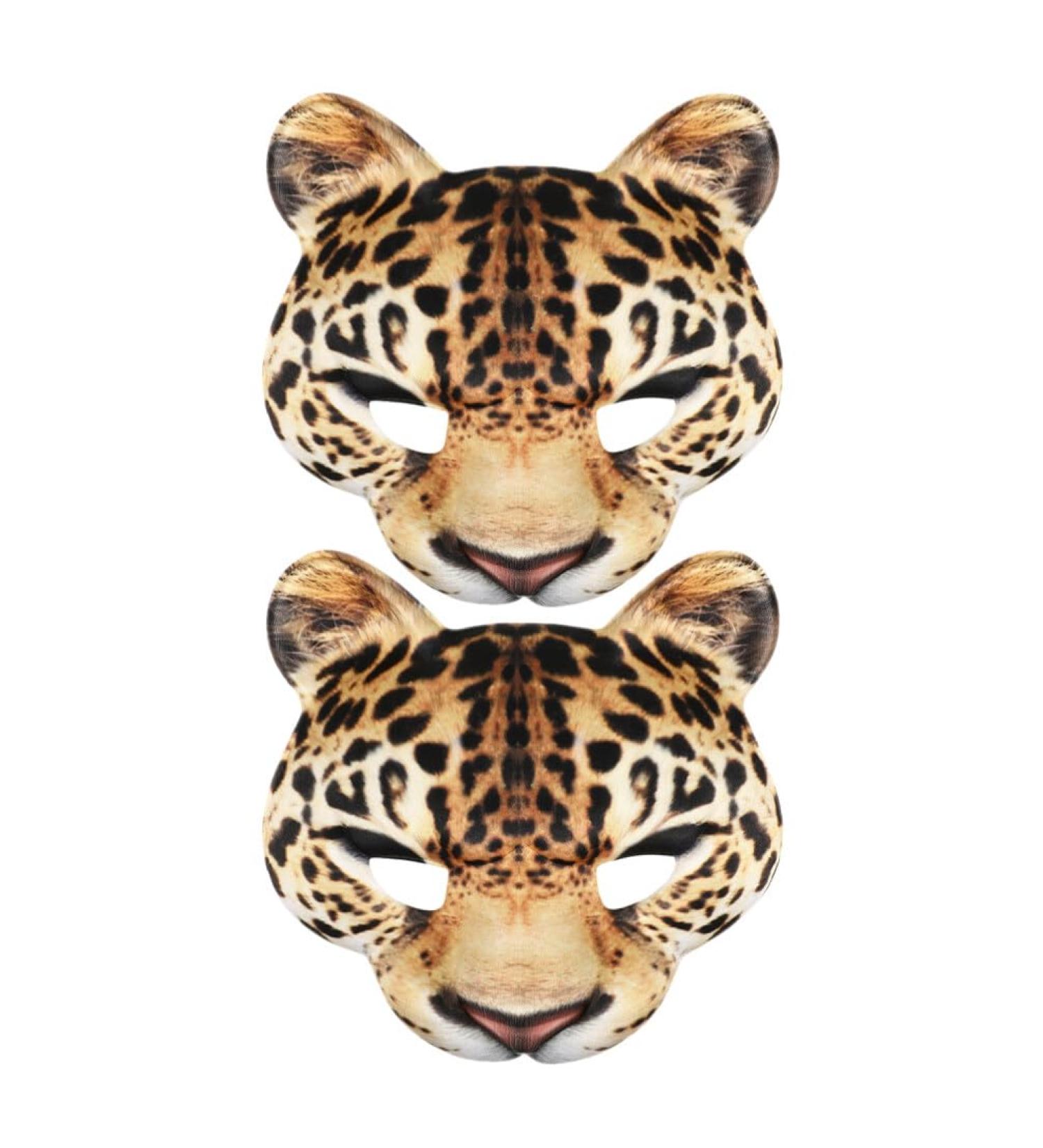 Shop Alipis Halloween Leopard 2pcs Half Masquerade Accessories - Realistic Animal Cat Costume for Carnival & Mardi Gras - Buy Online on GoSupps.com