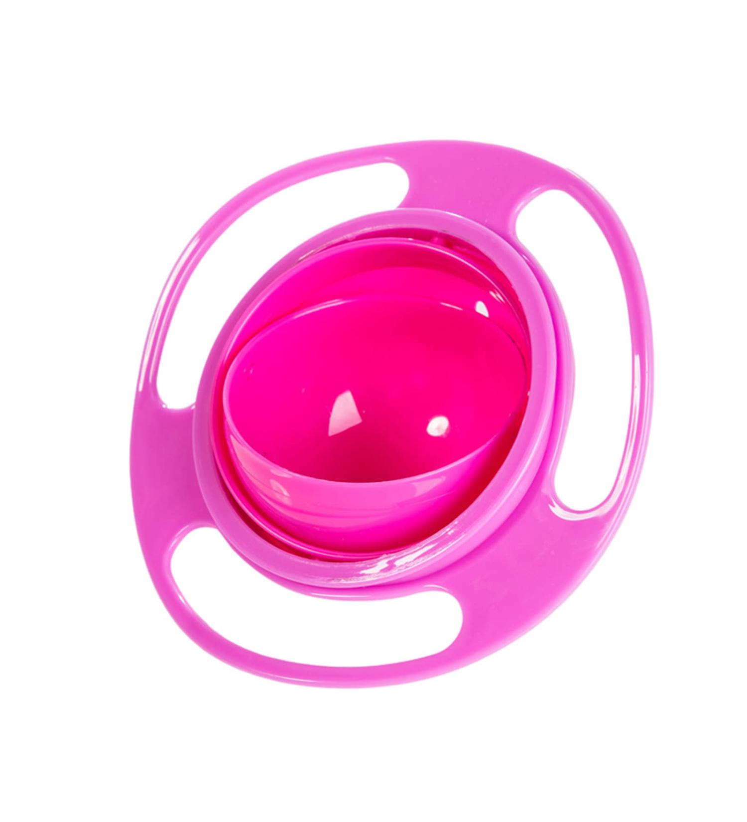 Baby Gyro Bowl | 360 Rotatable Toddler Magic Bowl | Non-Slip UFO Shaped Feeding Bowl | Safe & Fun Red Baby Spiral Bowl - Buy Online on GoSupps.com