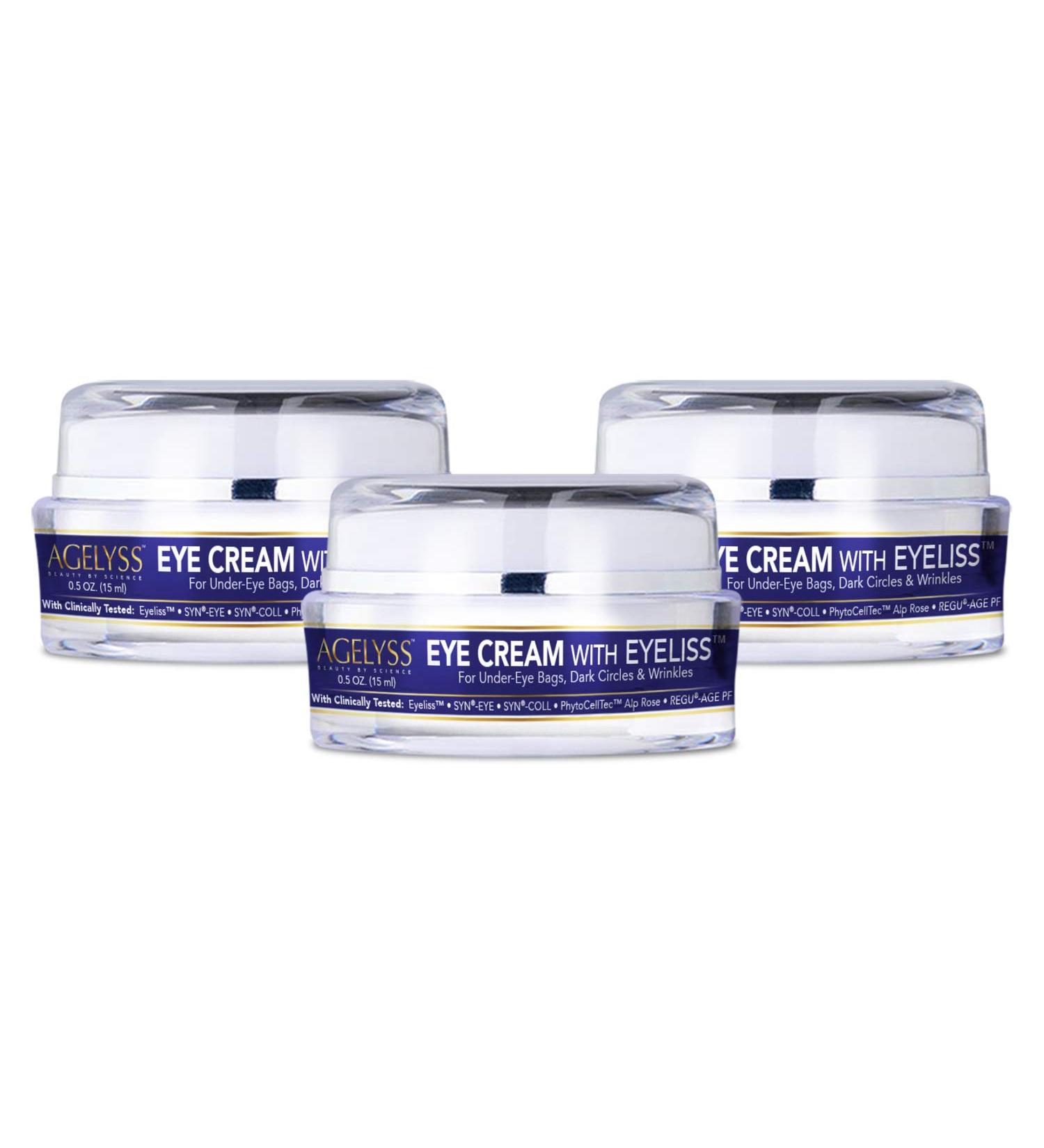 Restorative Eye Cream with Eyeliss - Targets Under-Eye Bags, Dark Circles & Fine Lines - Pack of 3 - Buy Online on GoSupps.com