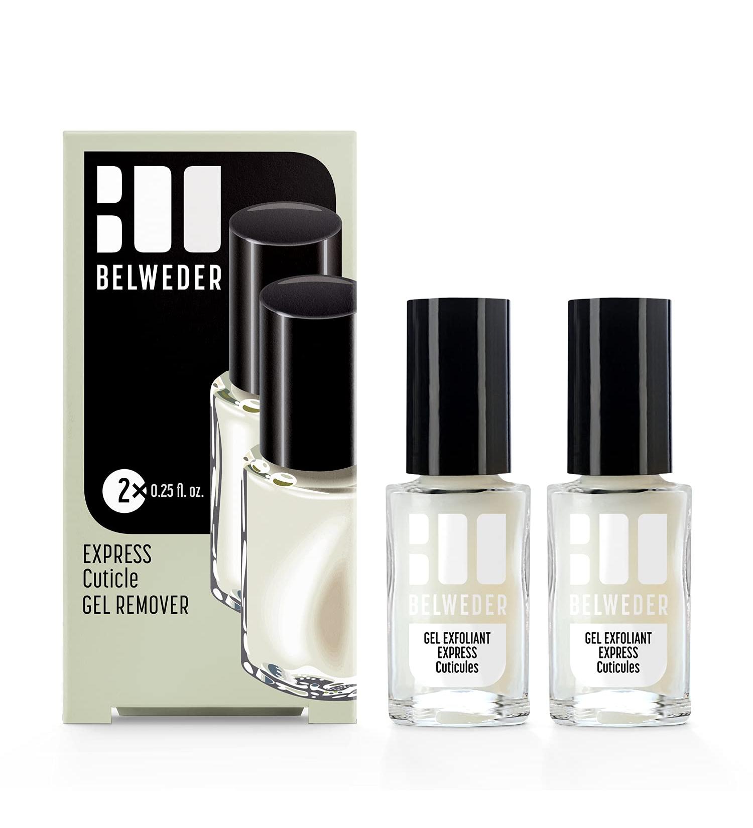 Belweder Express Cuticle Scrub Gel - 2 x 10ml - Exfoliates & Removes Difficult Cuticles - No Scissors Needed - For Women & Men - Buy Online on GoSupps.com