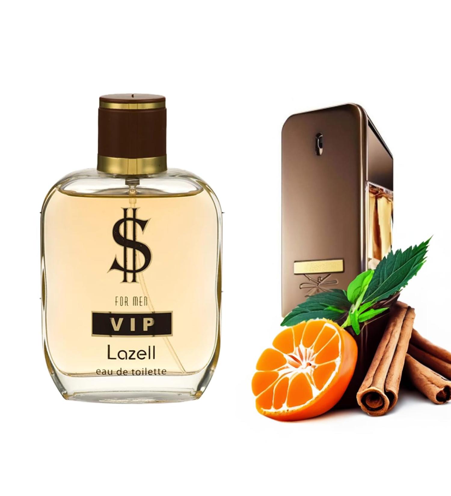 Lazell Dollar Vip for Men Perfume | Impression by Million Priv | Eau De Toilette 3.4 Fl Oz | Citrus Woody Tobacco Fragrance | European oncentrated Scent Lasts 6-9 Hours - Buy Online on GoSupps.com