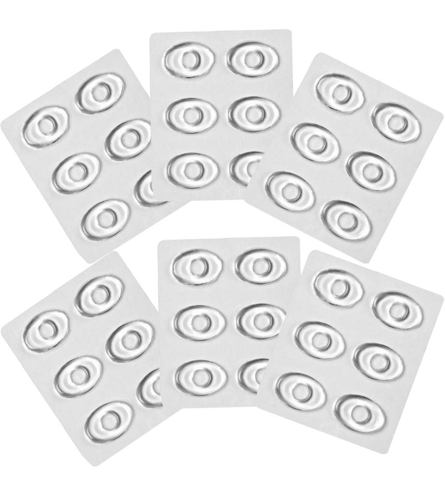 6 Sheet (36Pcs) Self-Adhesive Silicone Foot Cushions Oval Callus Cushions Corn Rings Gel Pads Remover Shoes Stick Foot Protecter (Clear) - Buy Online on GoSupps.com