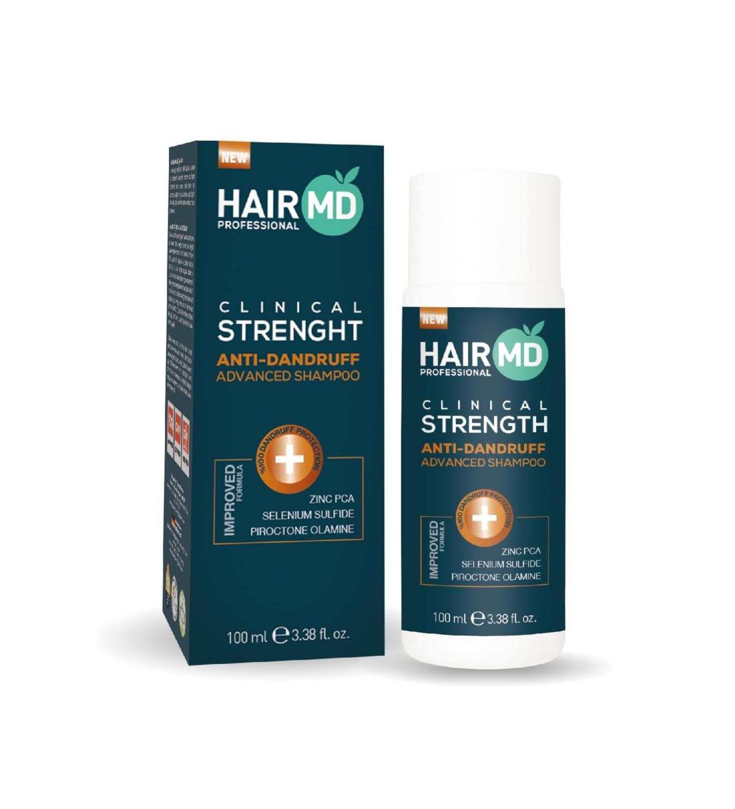 HairMD Clinical Strength Advanced Shampooing anti-pelliculaire 100 ml - Buy Online on GoSupps.com