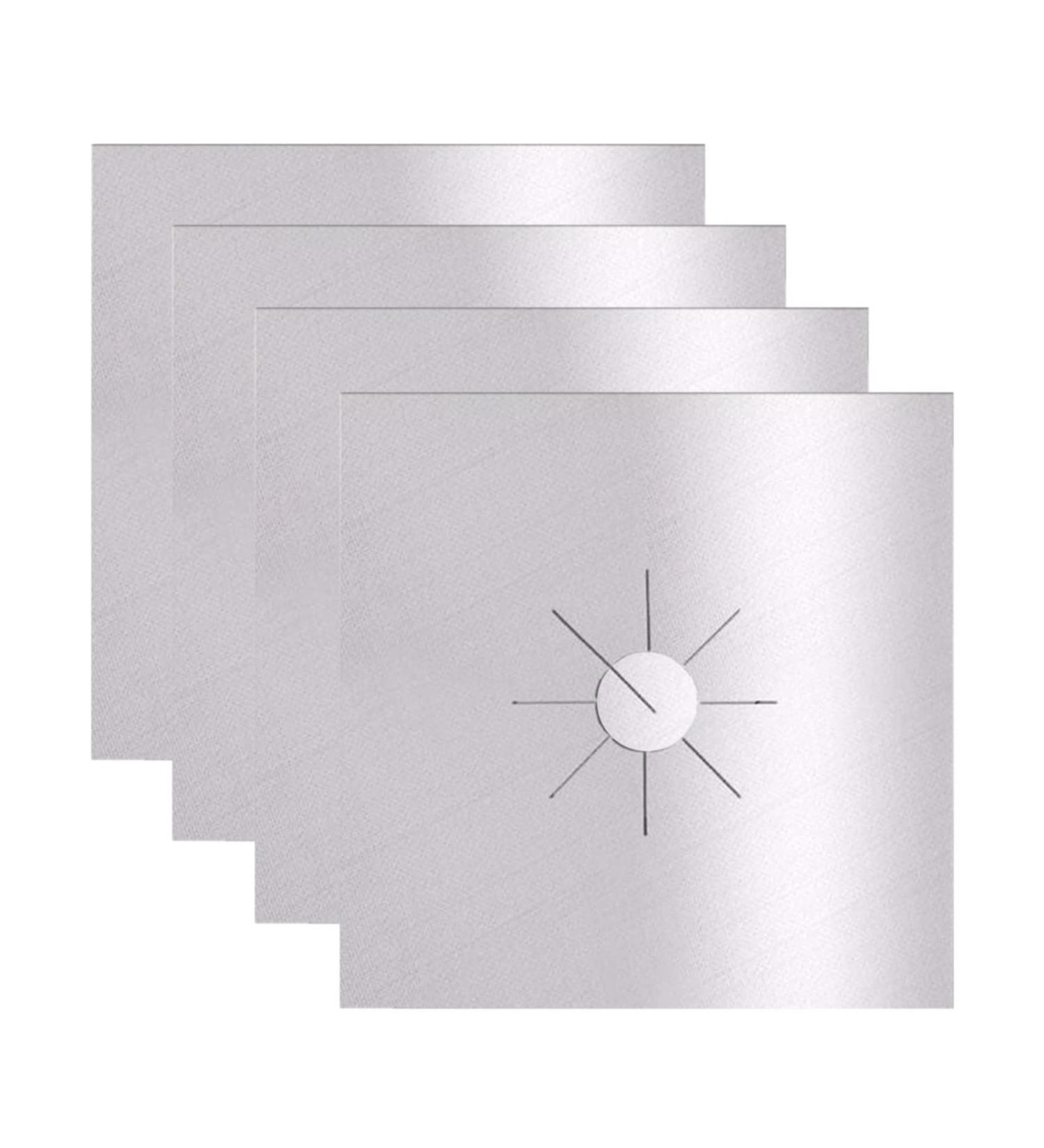 Stove Burner Cover Double Thick Reusable Non Stick Heat Resistants Stove Protector Cuttable Stove Burner For Kitchen Canisters Bathroom (Silver One Size) Silver One Size - Buy Online on GoSupps.com