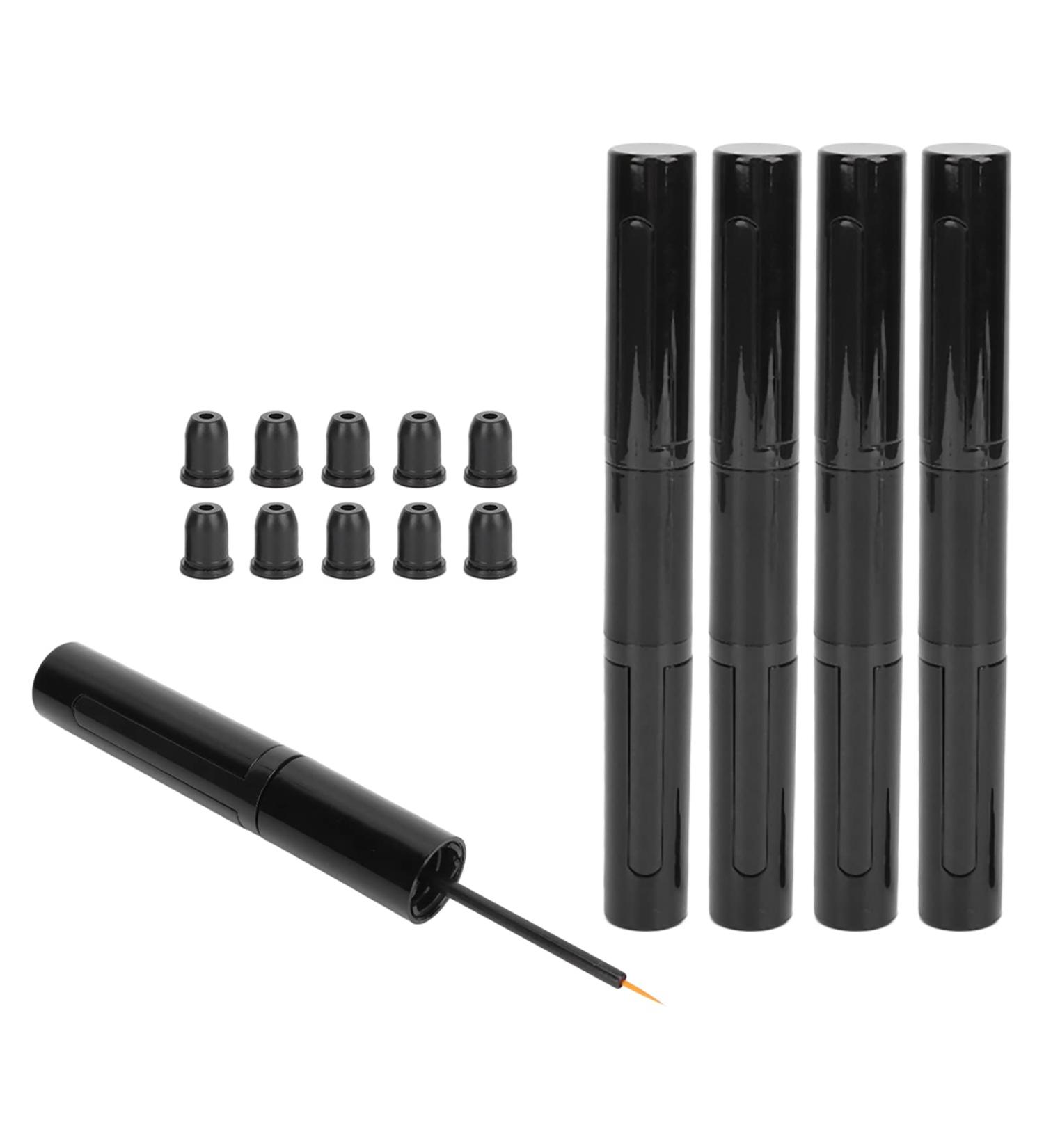 Empty Mascara Tube Spiral Design DIY Making Compact Portable Safe Durable Eyeliner Tube with Rubber Stopper for Lip Gloss for Liquid Eyeliner - Buy Online on GoSupps.com