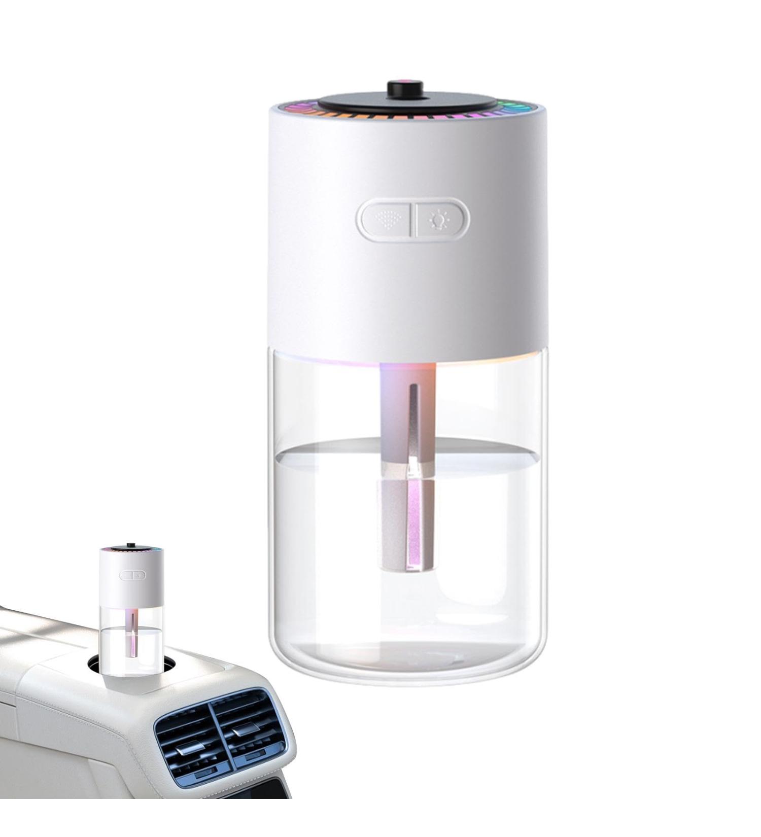 Portable Humidifier Desk Air Humidifier Personal Facial Mister | Rechargeable Cool Mist Humidifiers with Starry Projector Personal Desktop Humidifier for Bedroom Nightstand White - Buy Online on GoSupps.com