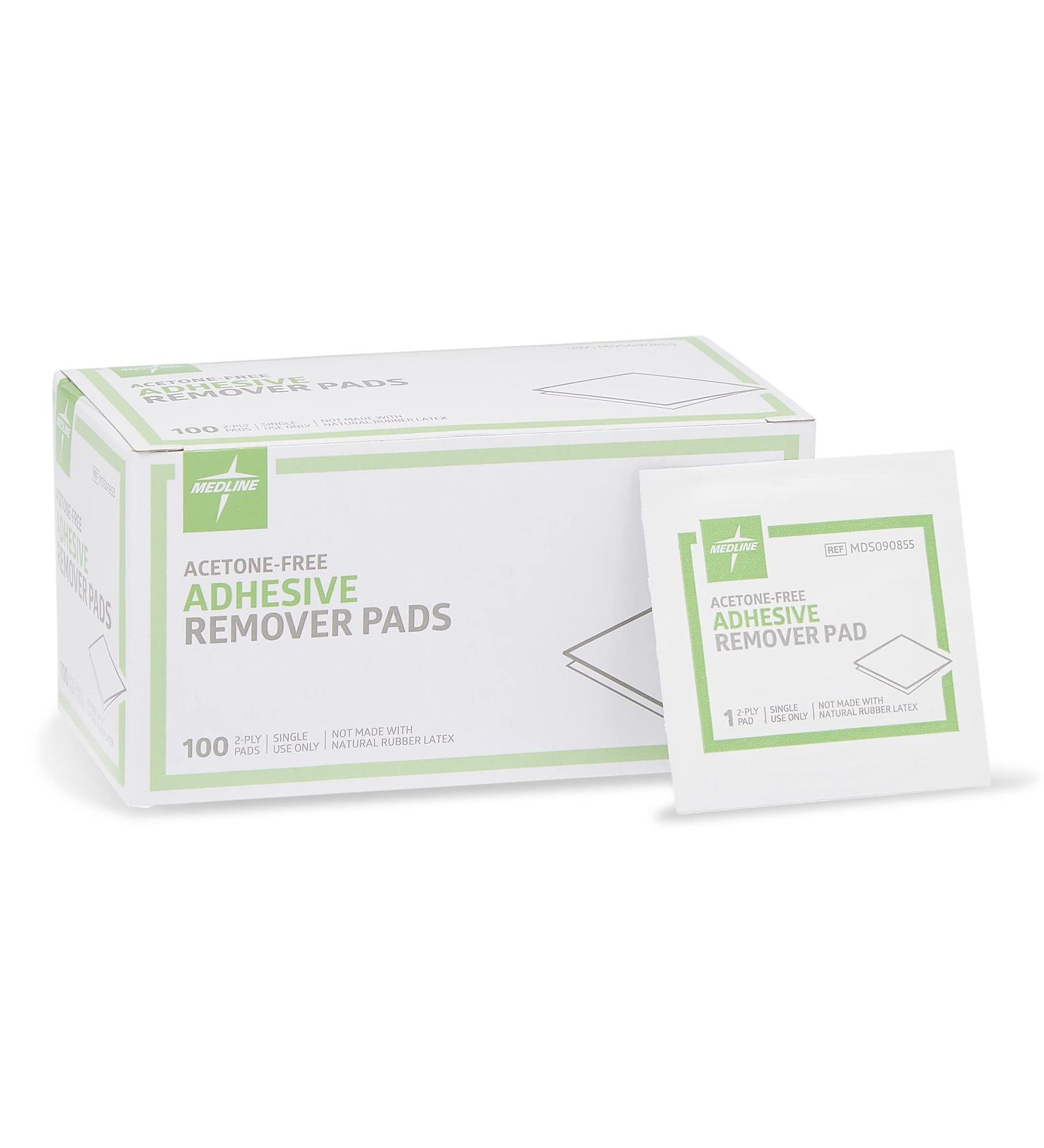 Medline Adhesive Remover Pad, Acetone-Free, Sterile 2-Ply, 1000 Count - Pack of 10 - Buy Online on GoSupps.com