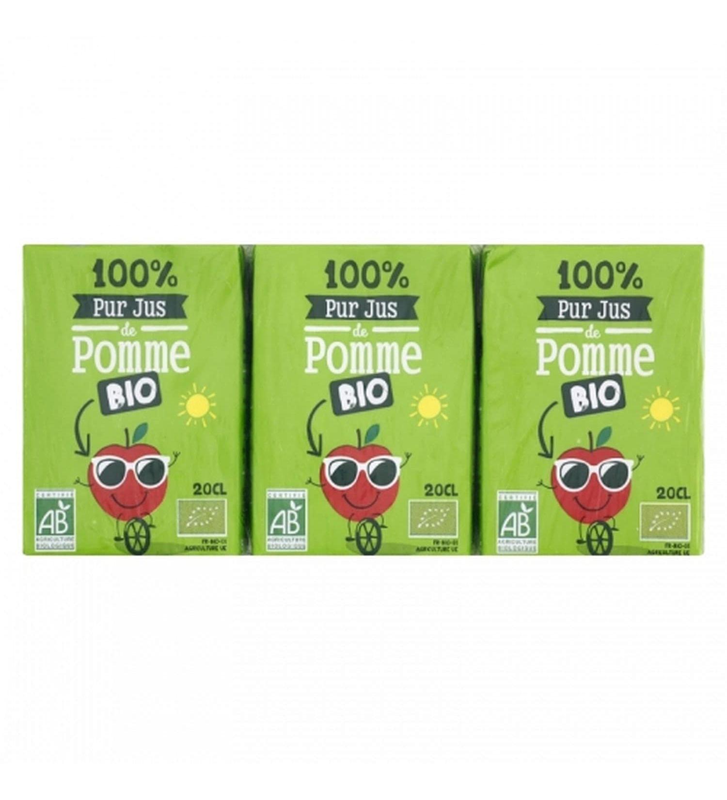 Agidra Organic Pure Apple Juice - 200ml x 6 cartons