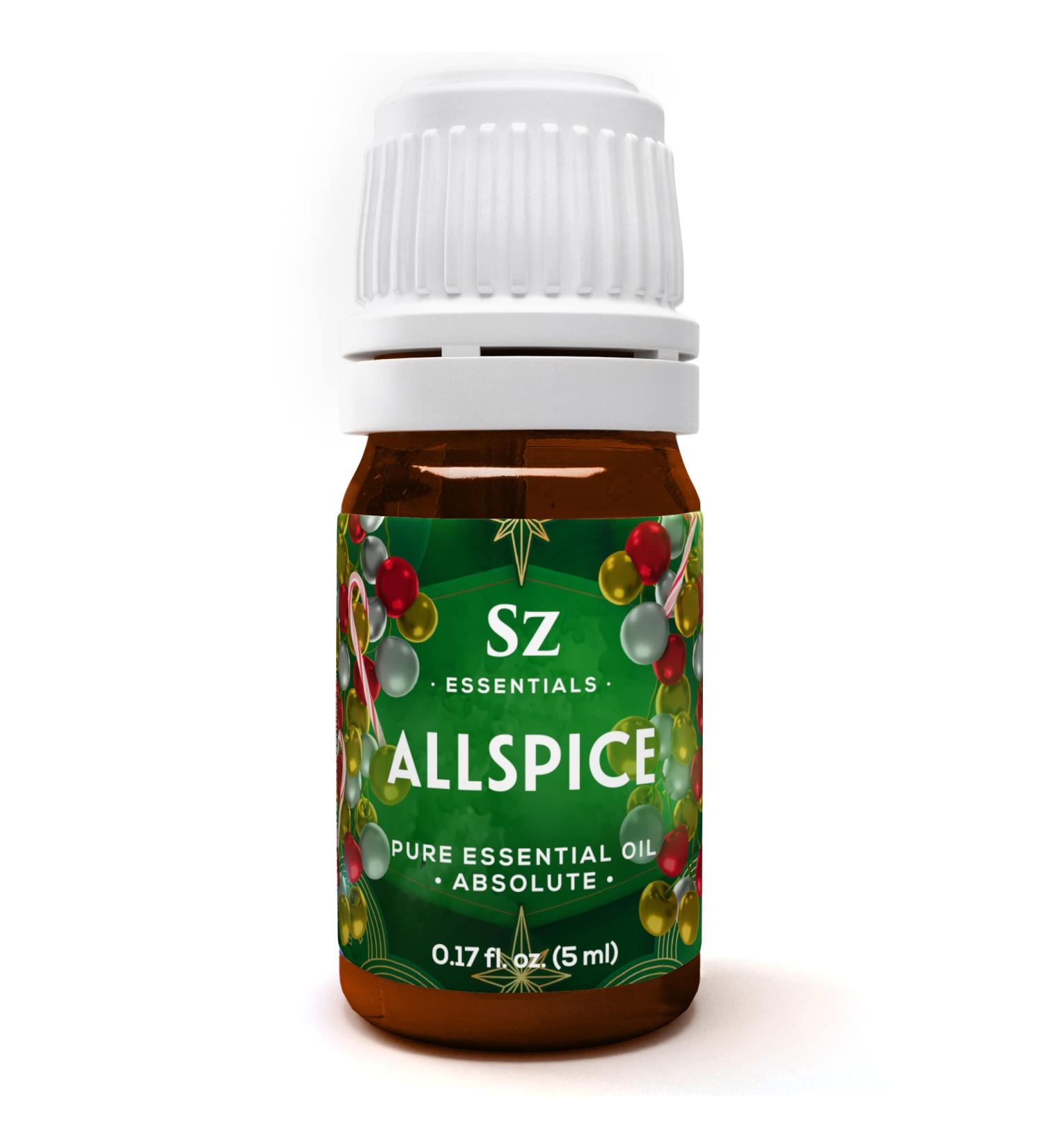 Sz Essentials - Allspice Essential Oil - Divine Scent! - The Real Deal! Extracted from Pimieta Diodica - Pure and Natural - Undiluted - 5ml - Buy Online on GoSupps.com