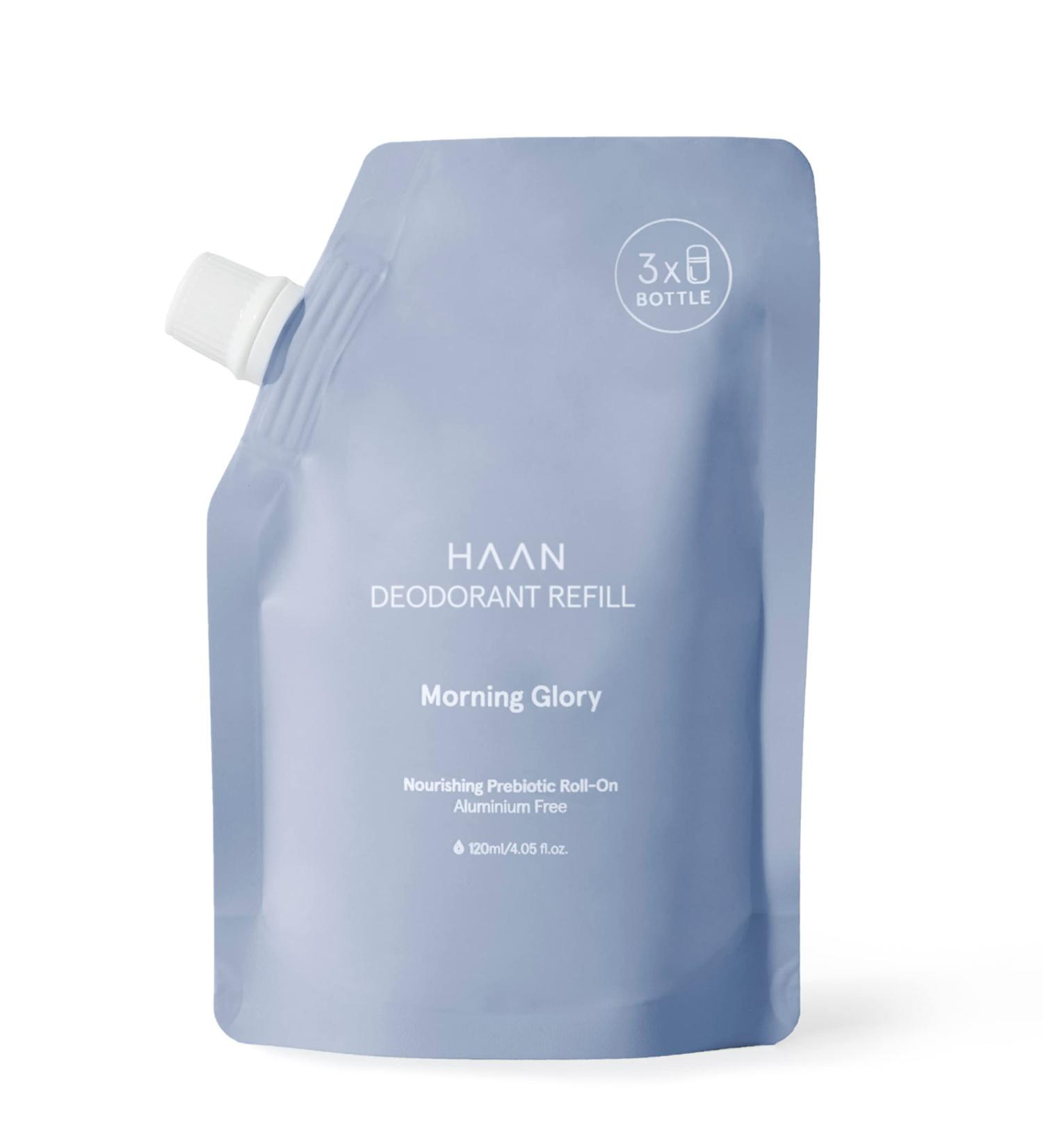 HAAN Natural Deodorant Refill - Morning Glory | 24-Hour Odor Protection | Vegan & Aluminium Free | 4 Fl. Oz - Buy Online on GoSupps.com