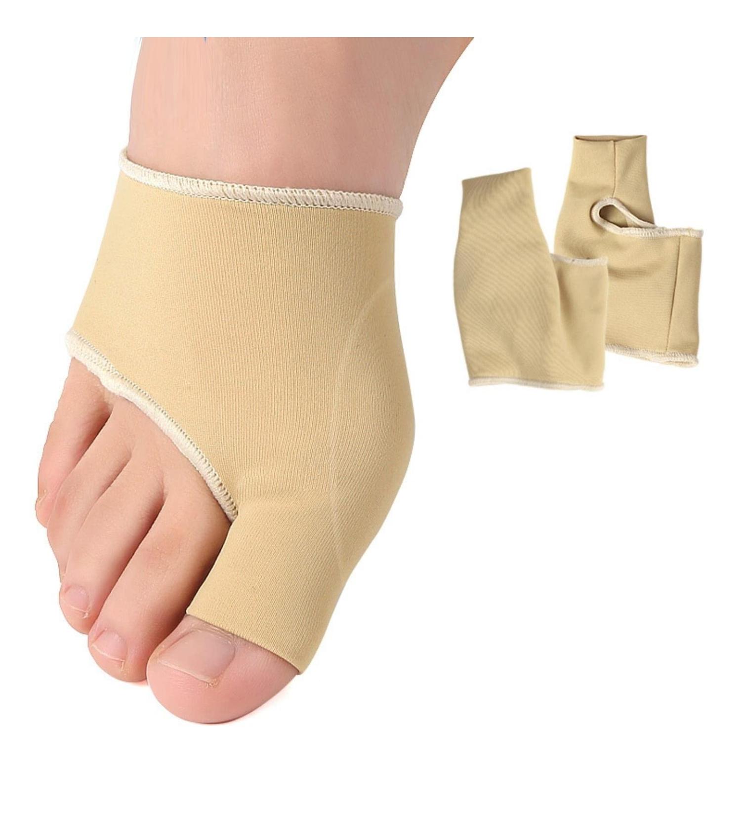 2 Pcs Gel Bunion Corrector Sleeves - Big Toe Pain Relief & Hallux Valgus Splint Pads for Comfortable Foot Care - Buy Online on GoSupps.com