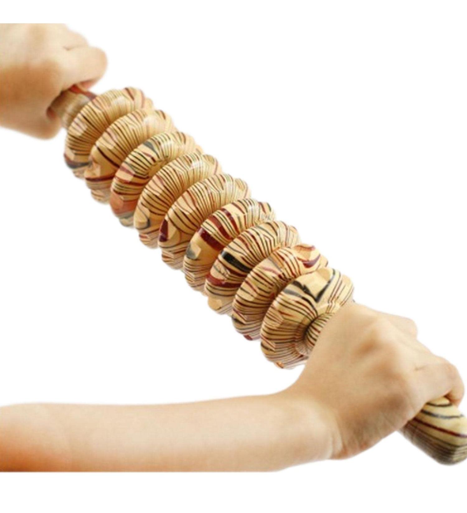 Hinaa Wooden Muscle Scooter | GUA-SHA Body Shape Massager for Deep Tissue & Trigger Point Therapy | Legs Back Thighs Arms Relief - Buy Online on GoSupps.com