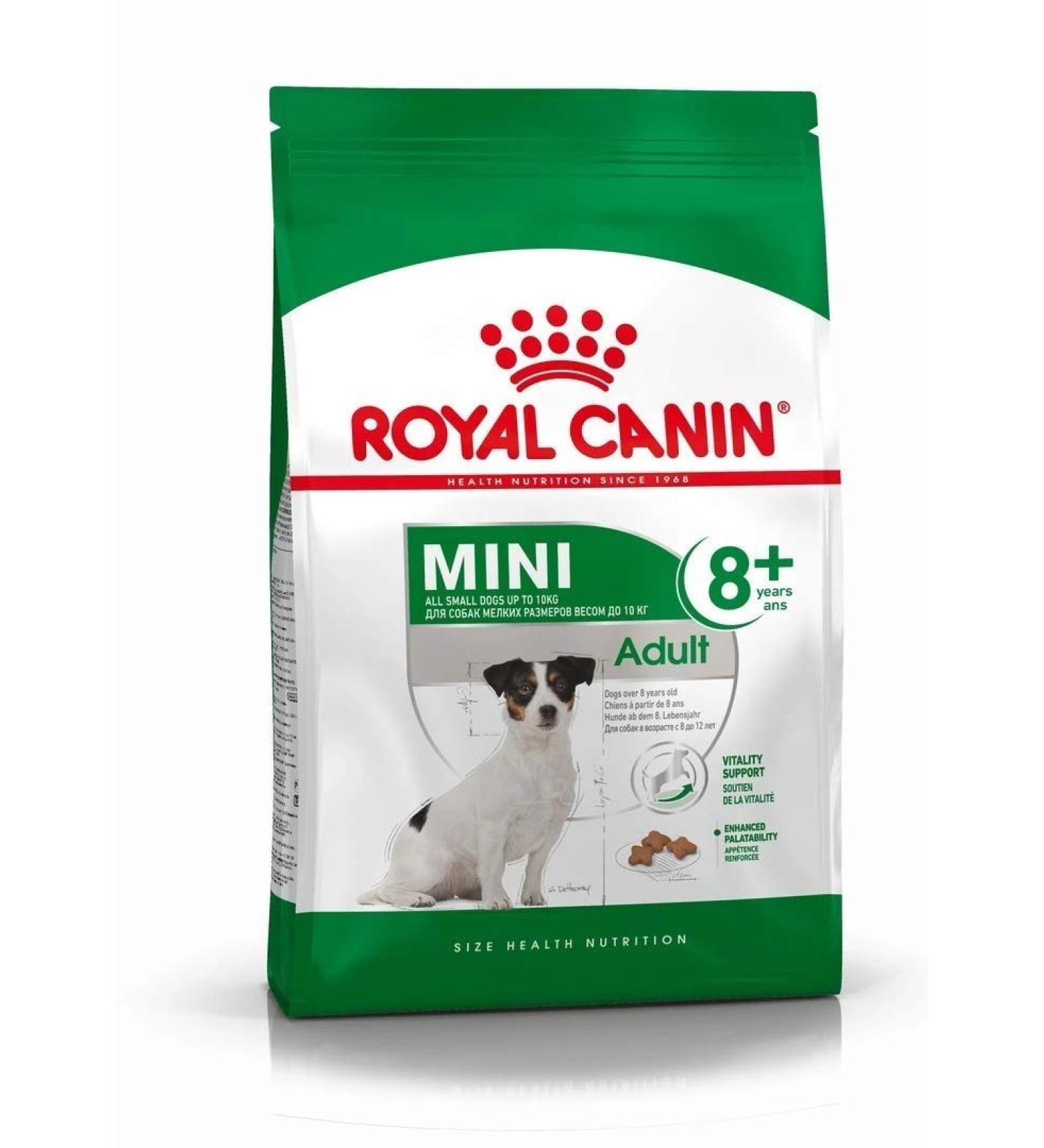 ROYAL CANIN Dog Food Mini Adult 8+ 8kg - Buy Online on GoSupps.com