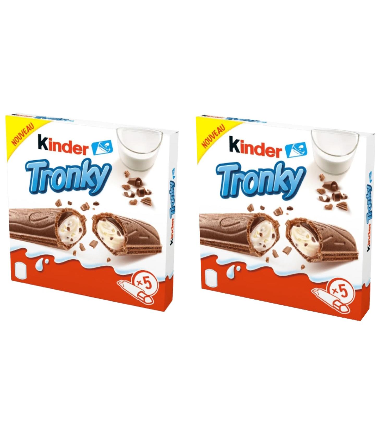 Generisch Tronky Pack of 10 Children's Chocolate Bars Ferrero Chocolate Creams Chrispy