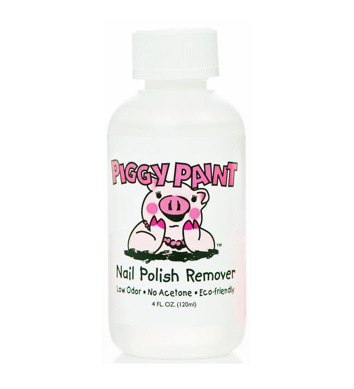 Piggy Paint 100% Non-toxic Girls Nail Polish  Safe  Chemical Free  Low Odor for Kids - Remover  4 oz