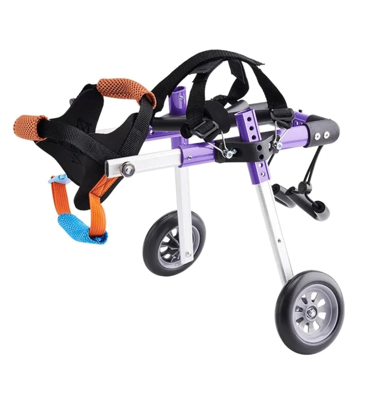 Dog Wheelchair Aluminum Alloy Pet Wheelchair Dog Wheelchair for Back Legs Light Weight Dog Wheelchair Walk Tool Scooter Wheelchair Portable X-Small - Buy Online on GoSupps.com