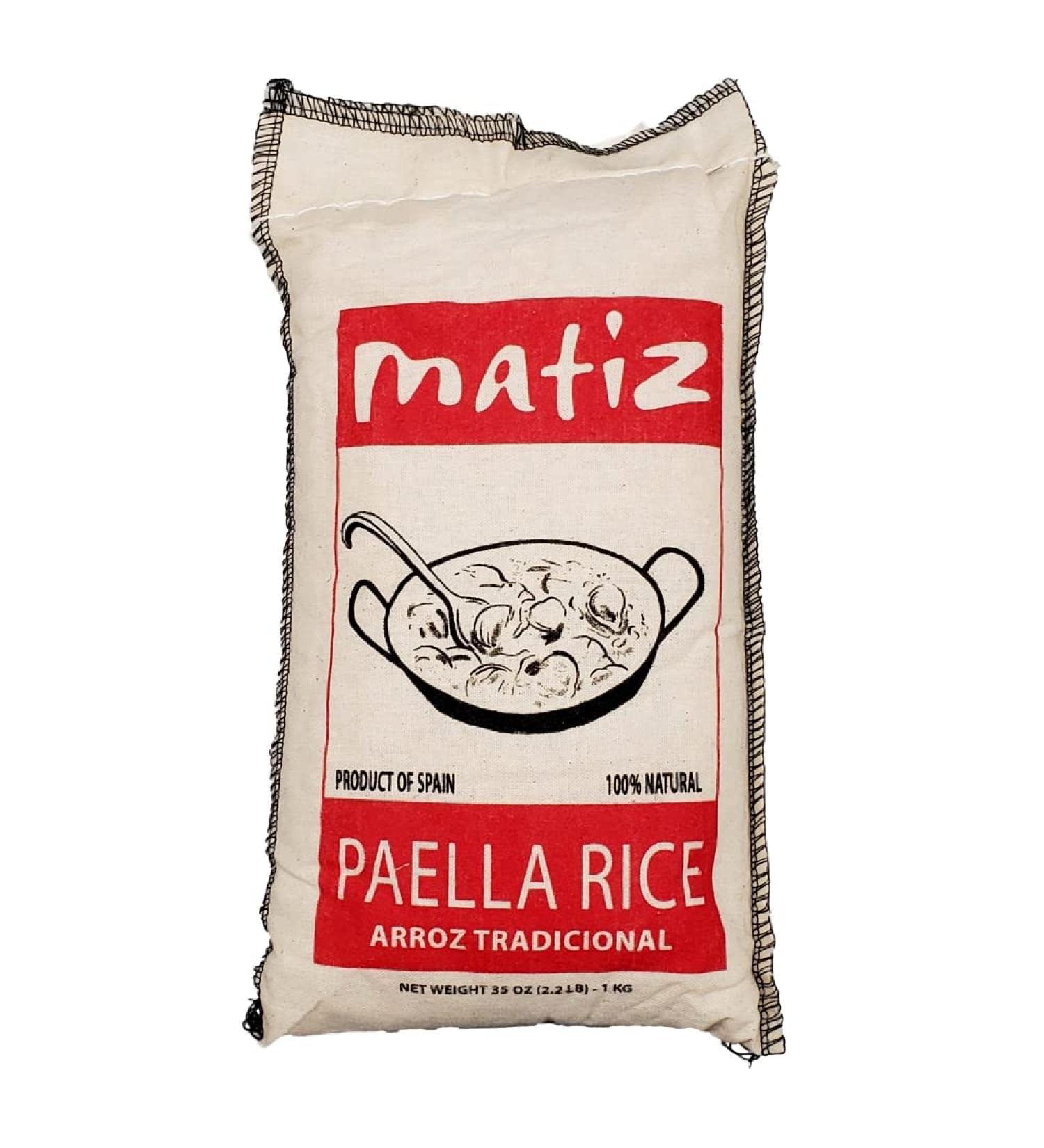 Matiz Valenciano Paella Rice 2.2 lbs - Traditional Spanish Medium-Grain | Ideal for Risotto, Paella, Seafood Dishes | Natural Flavor | Soy & Gluten Free - Buy Online on GoSupps.com