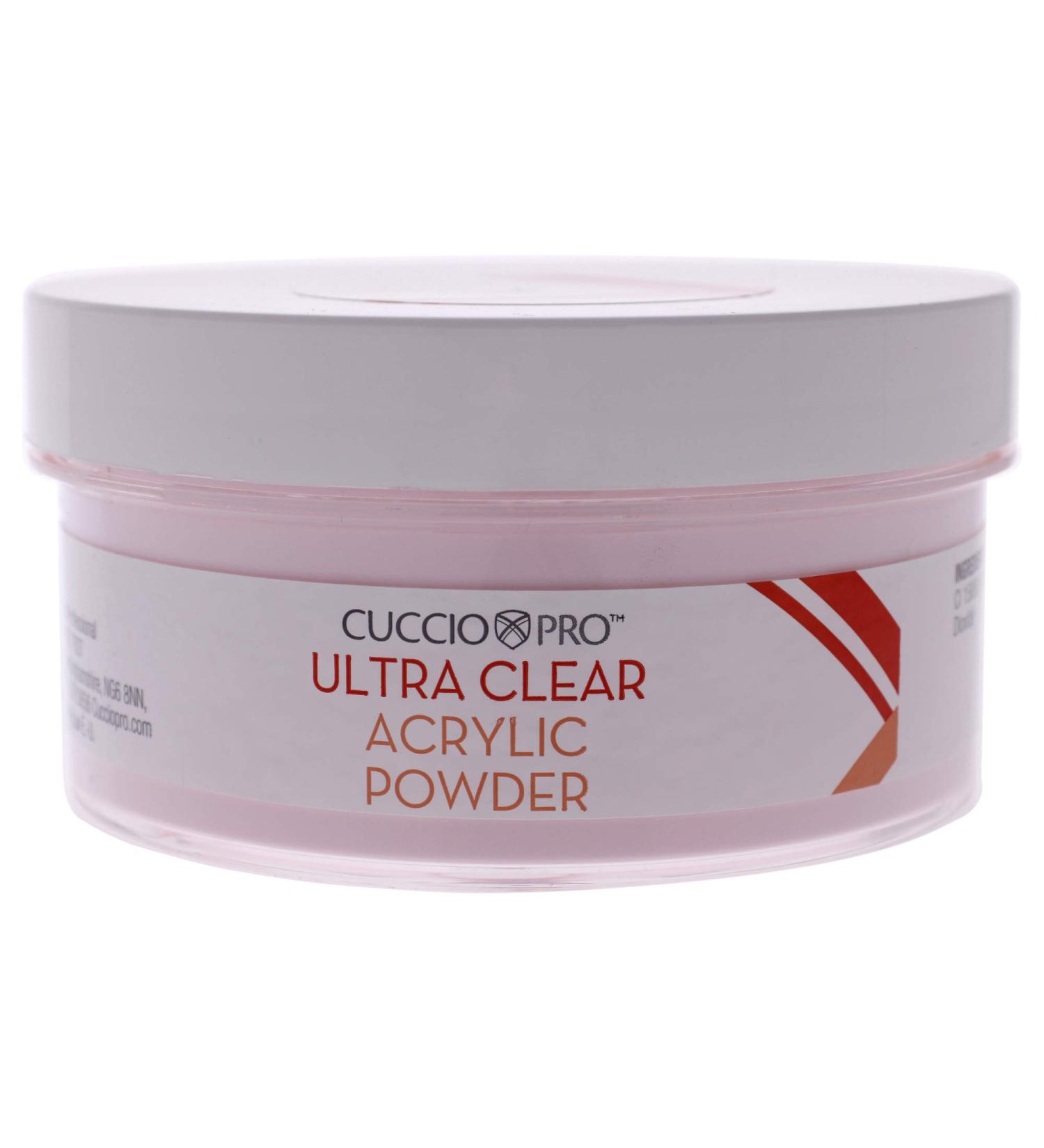 Cuccio Pro - Ultra Clear Acrylic Powder - Pink - for Women - Acrylic Powder - 12.75 oz
