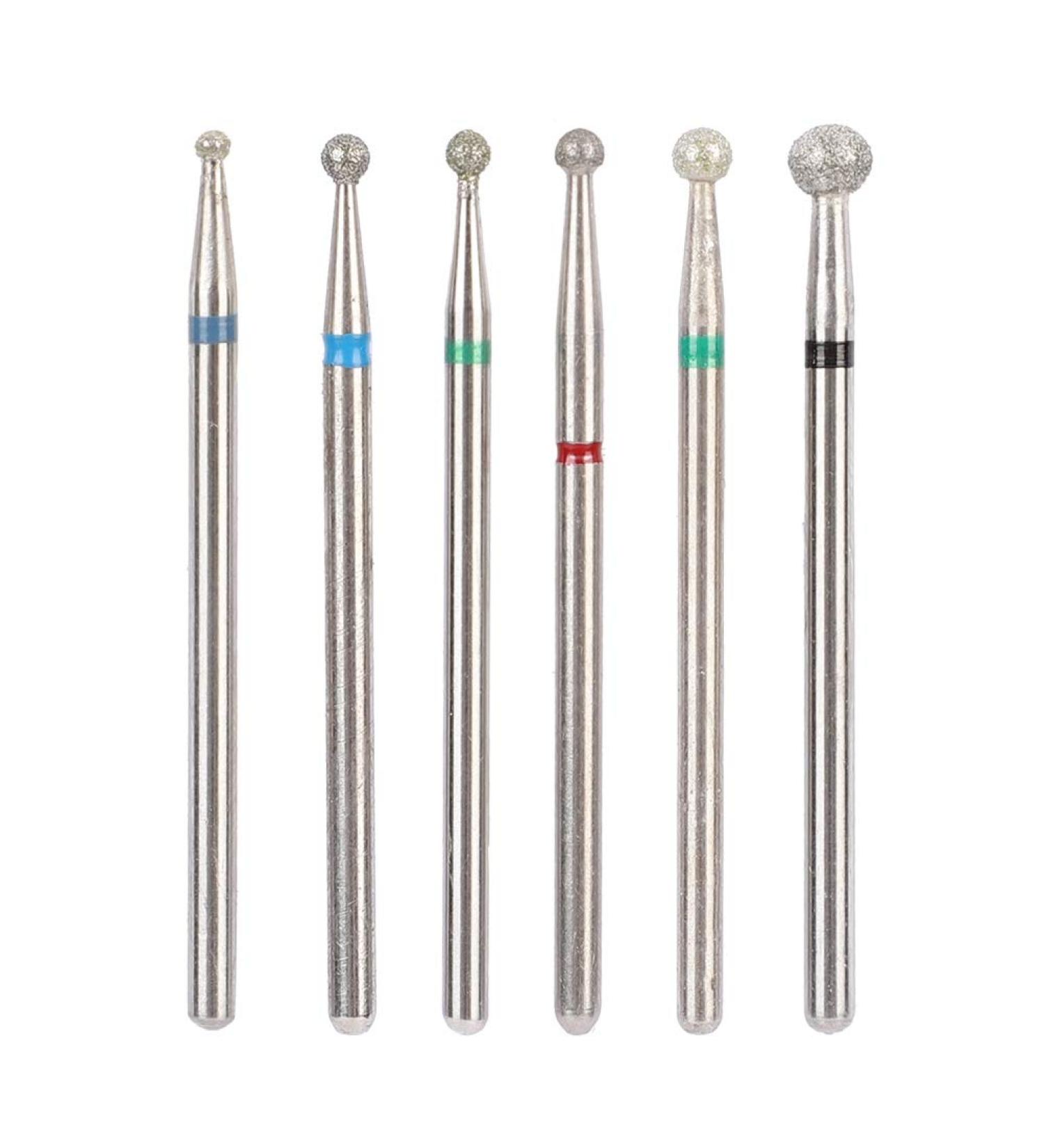 6Pcs Stainless Steel Nail Drill Bit Set for Manicure Accessories - Nail Art File Bits Tools (#3) - Buy Online on GoSupps.com